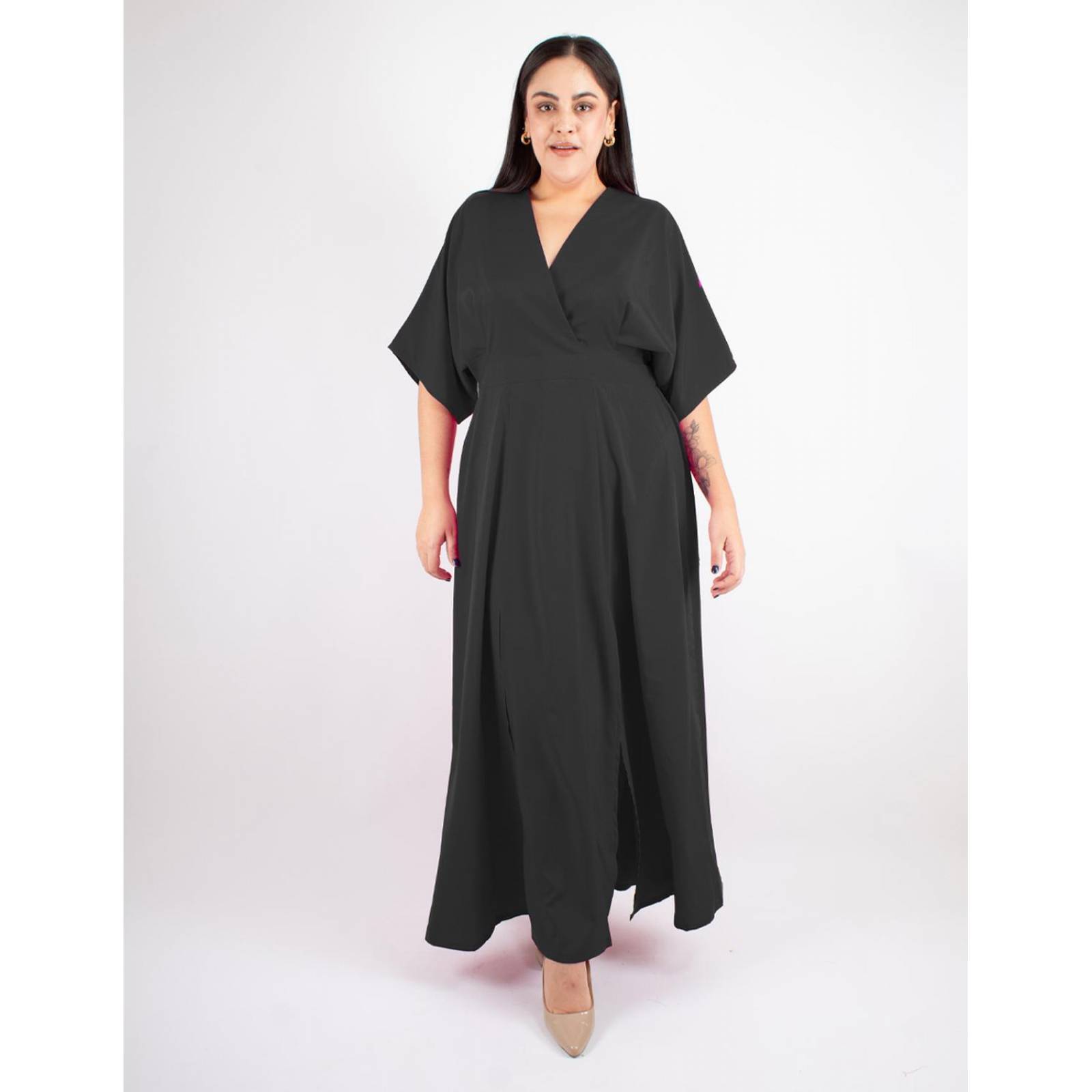 Maxi vestido Curvy manga kimono 