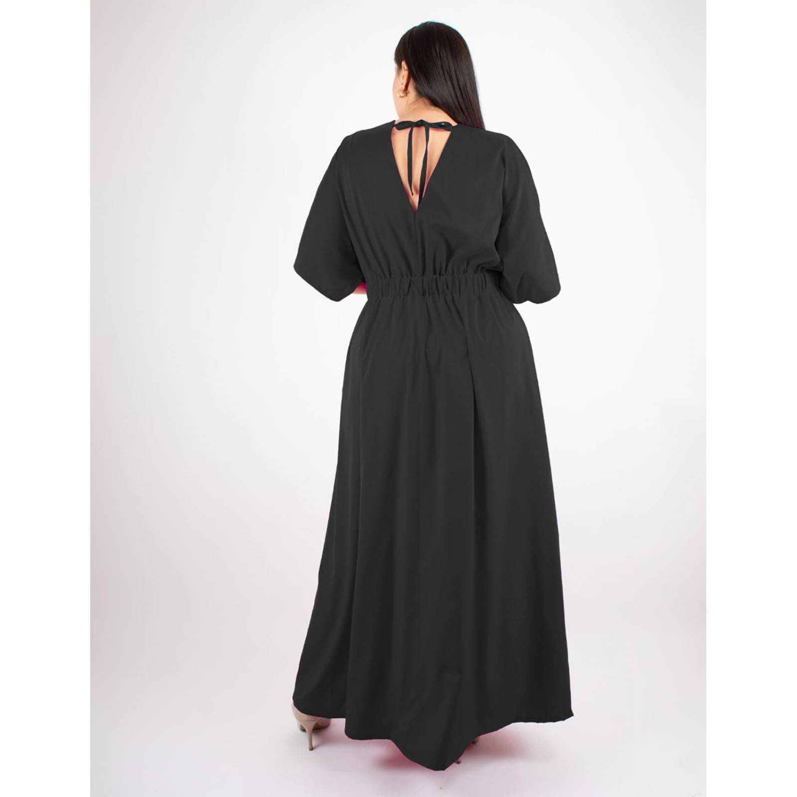 Maxi vestido Curvy manga kimono 