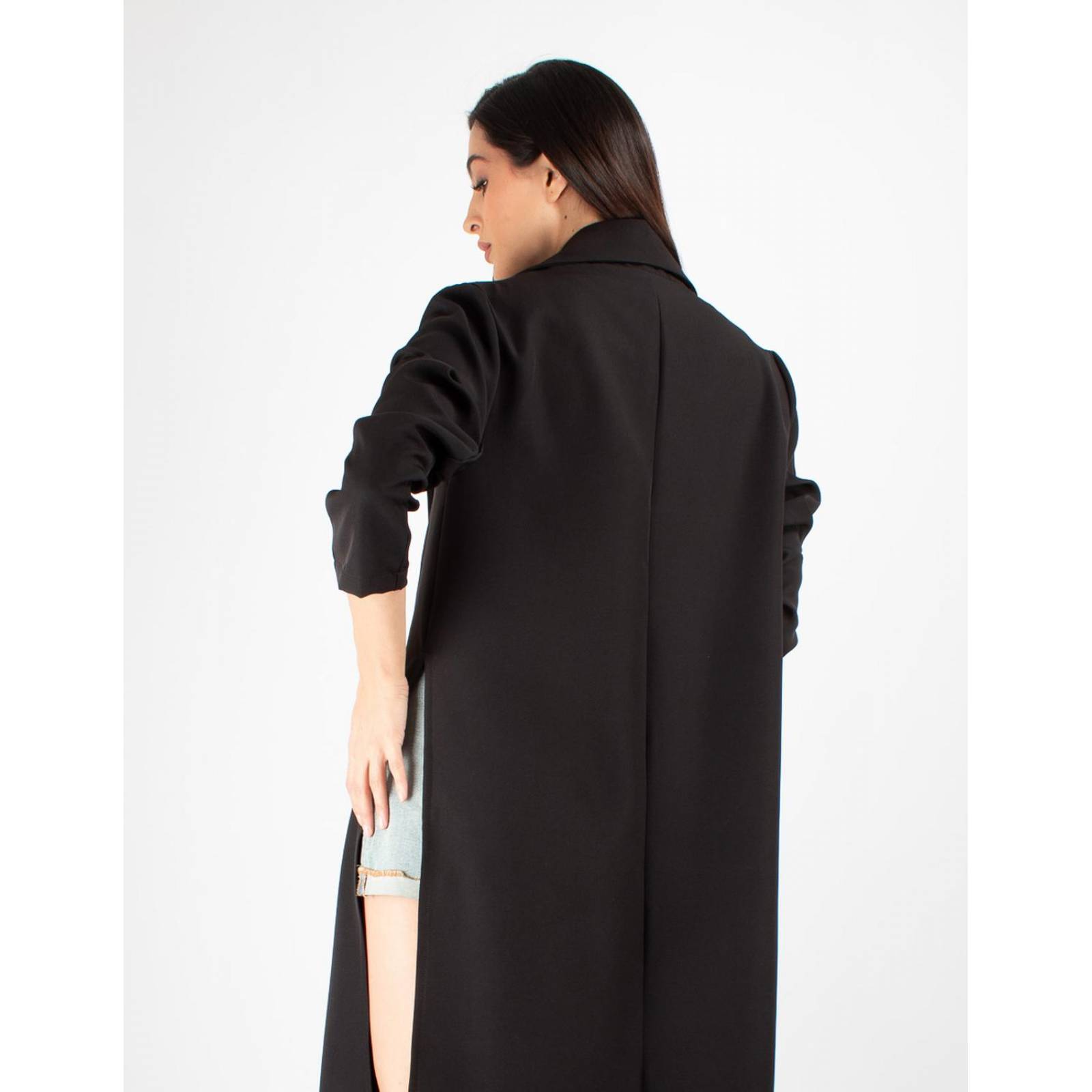 Maxi blazer con aberturas 