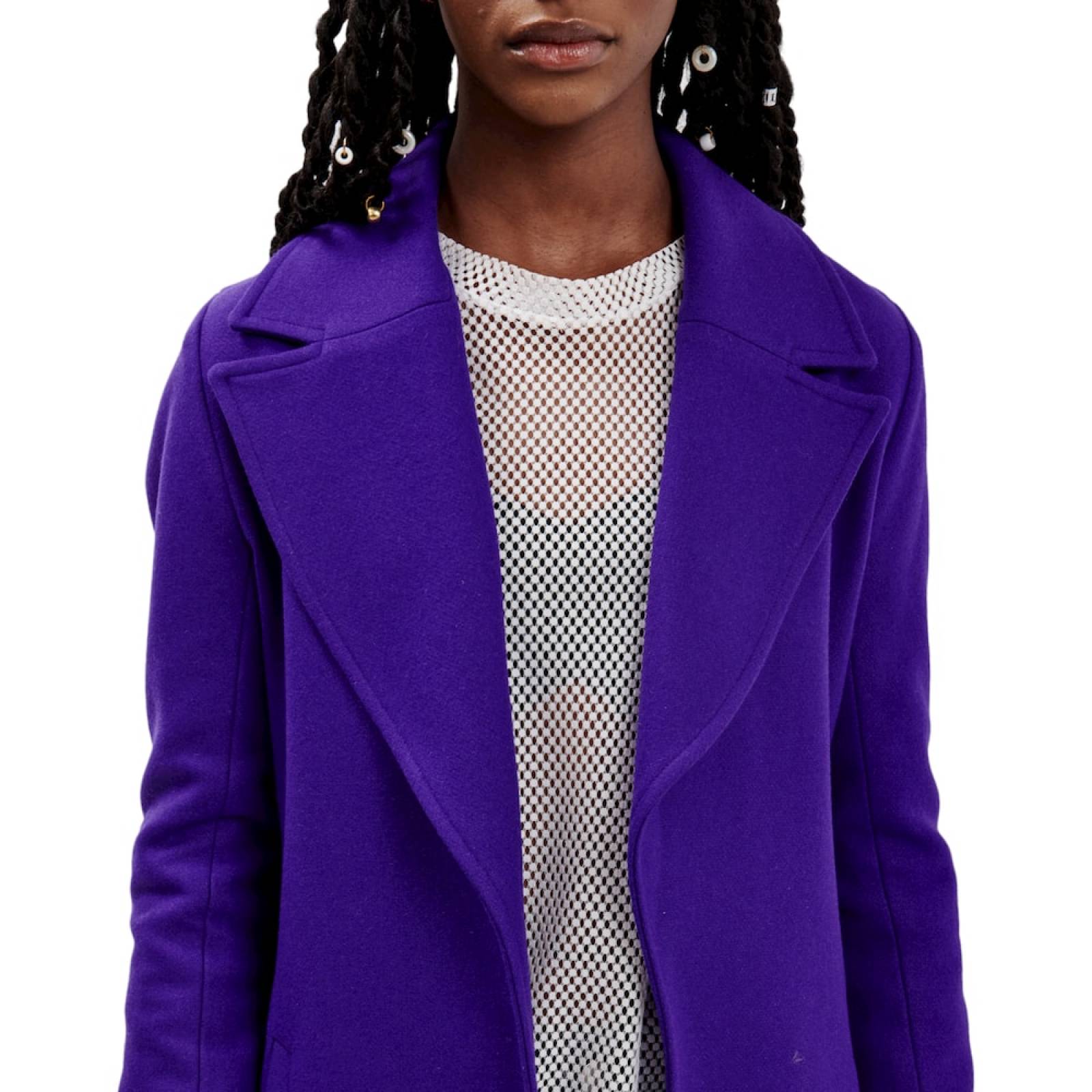 Blazer Colección Merkabá x Ais morado eléctrico lana