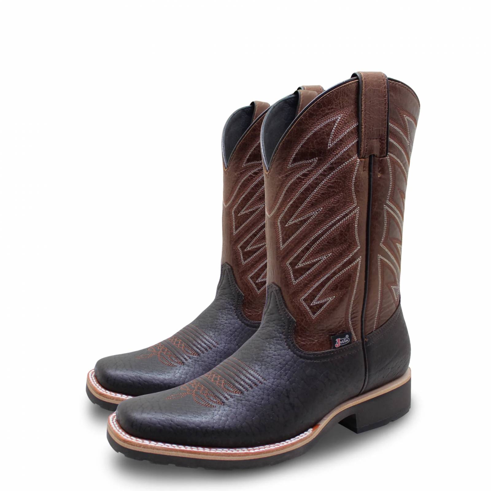 Botas vaqueras para trabajo hombre justin boots en piel