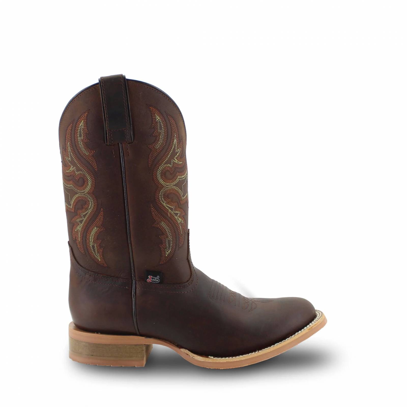 Botas Para Hombre Estilo Vaquero Justin Boots 5462 Punta Redonda