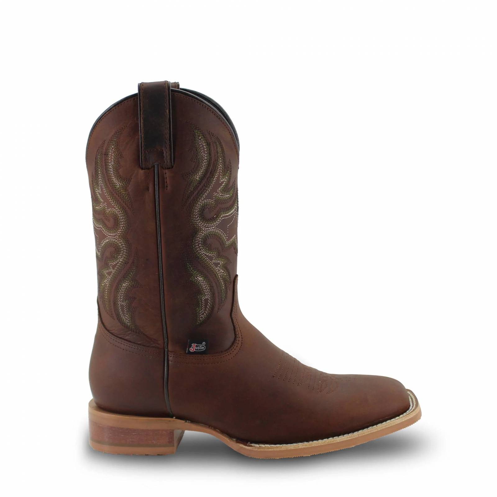 Botas Para Hombre Estilo Vaquero Justin Boots 5463 Punta Ancha