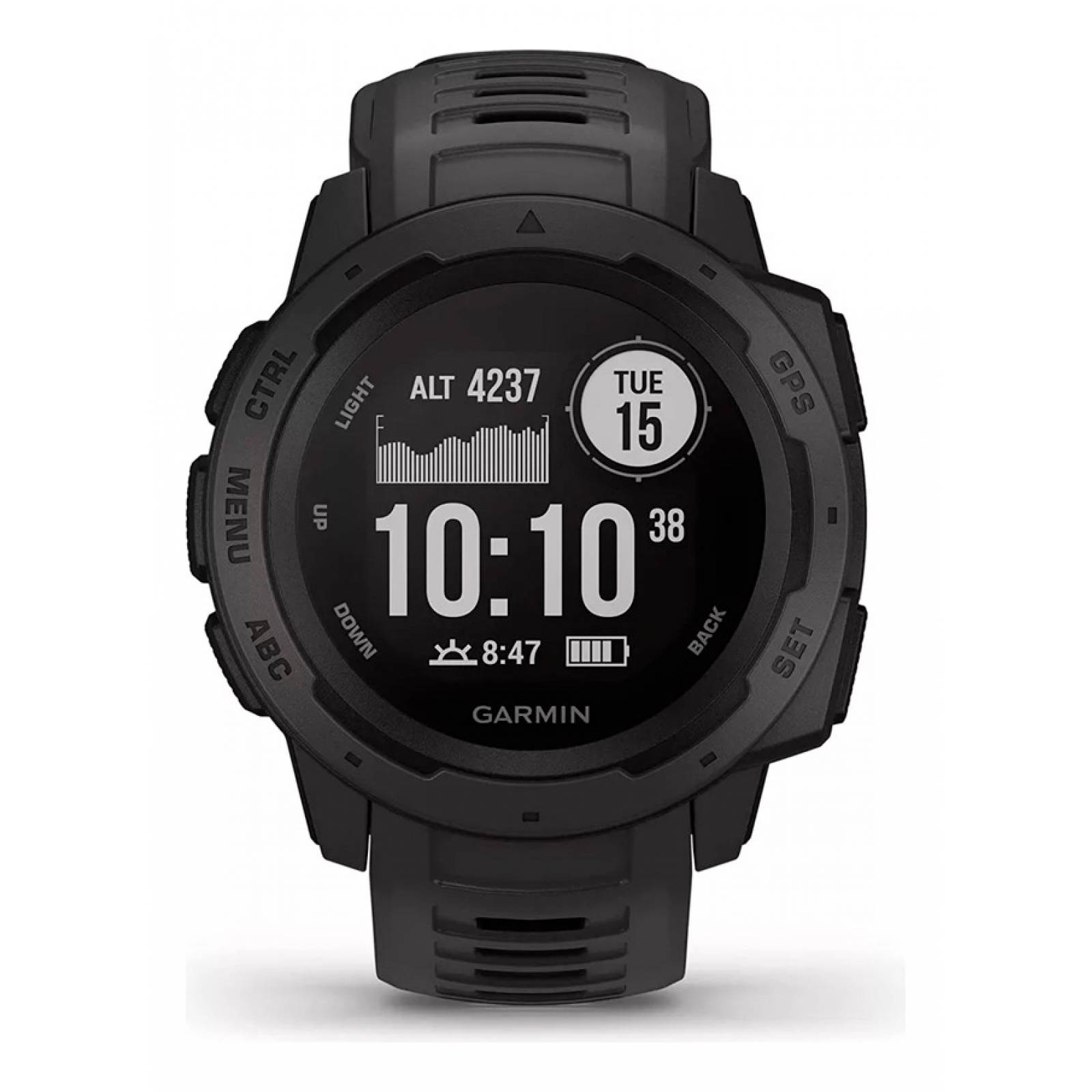 Reloj Smartwatch Deportivo Garmin GPS Instinct Solar 45mm Grafito