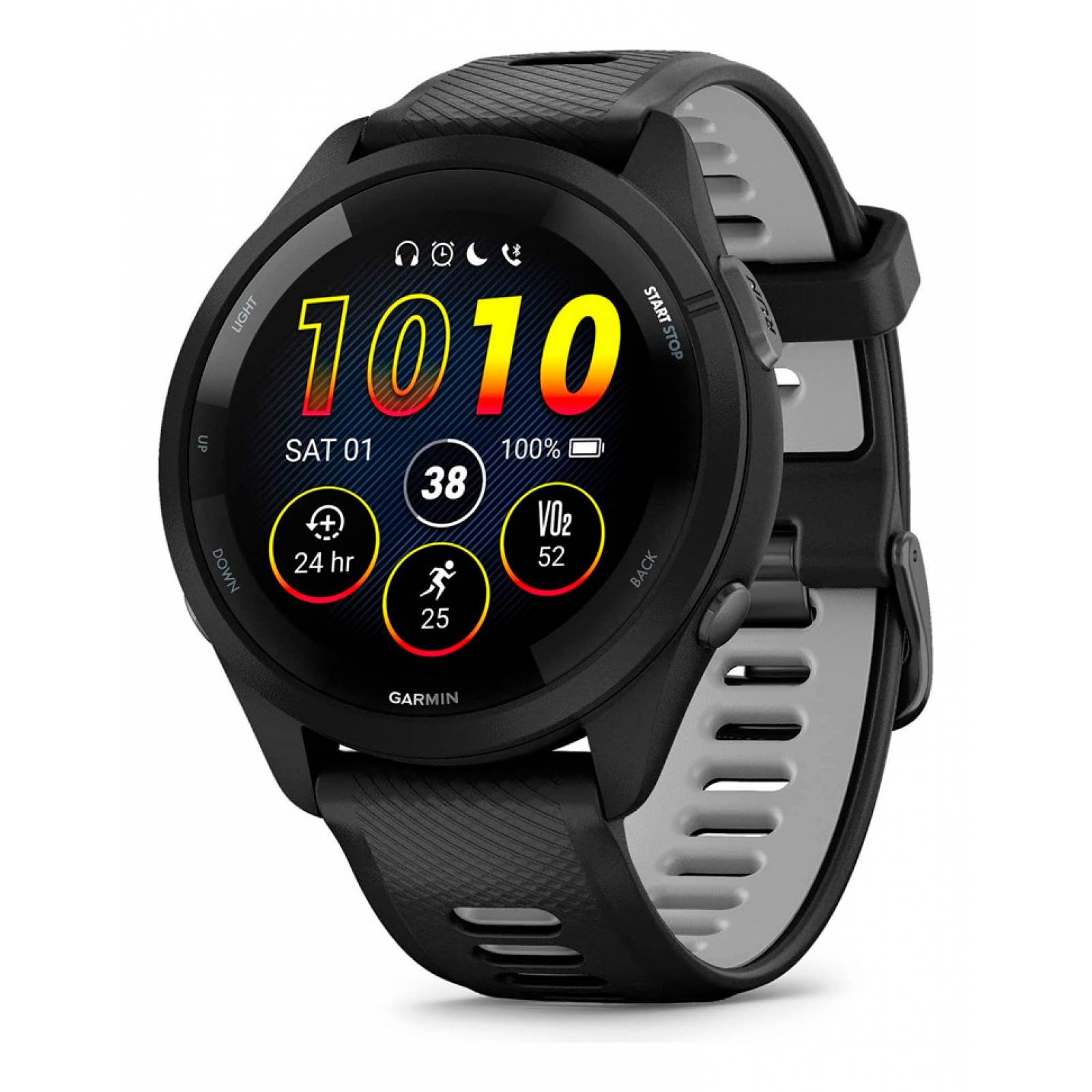 Reloj Smartwatch Deportivo Garmin - Forerunner 265 Music Negro, 46 mm