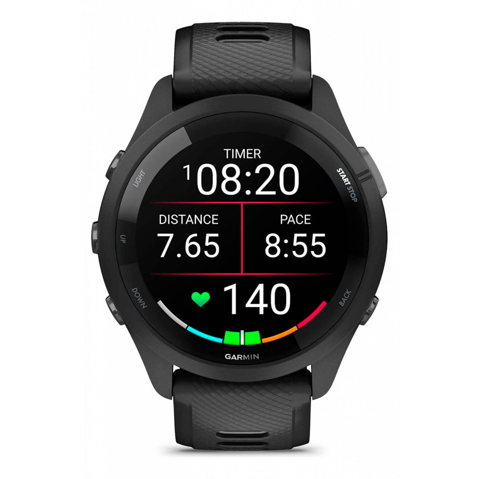 Reloj Smartwatch Deportivo Garmin - Forerunner 265 Music Negro, 46 mm