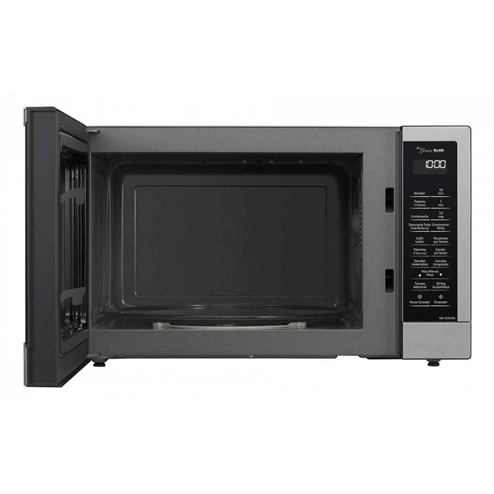 Microondas Panasonic 1.1 Pies Grill 2en1 Plata NN-GT67KSRPH