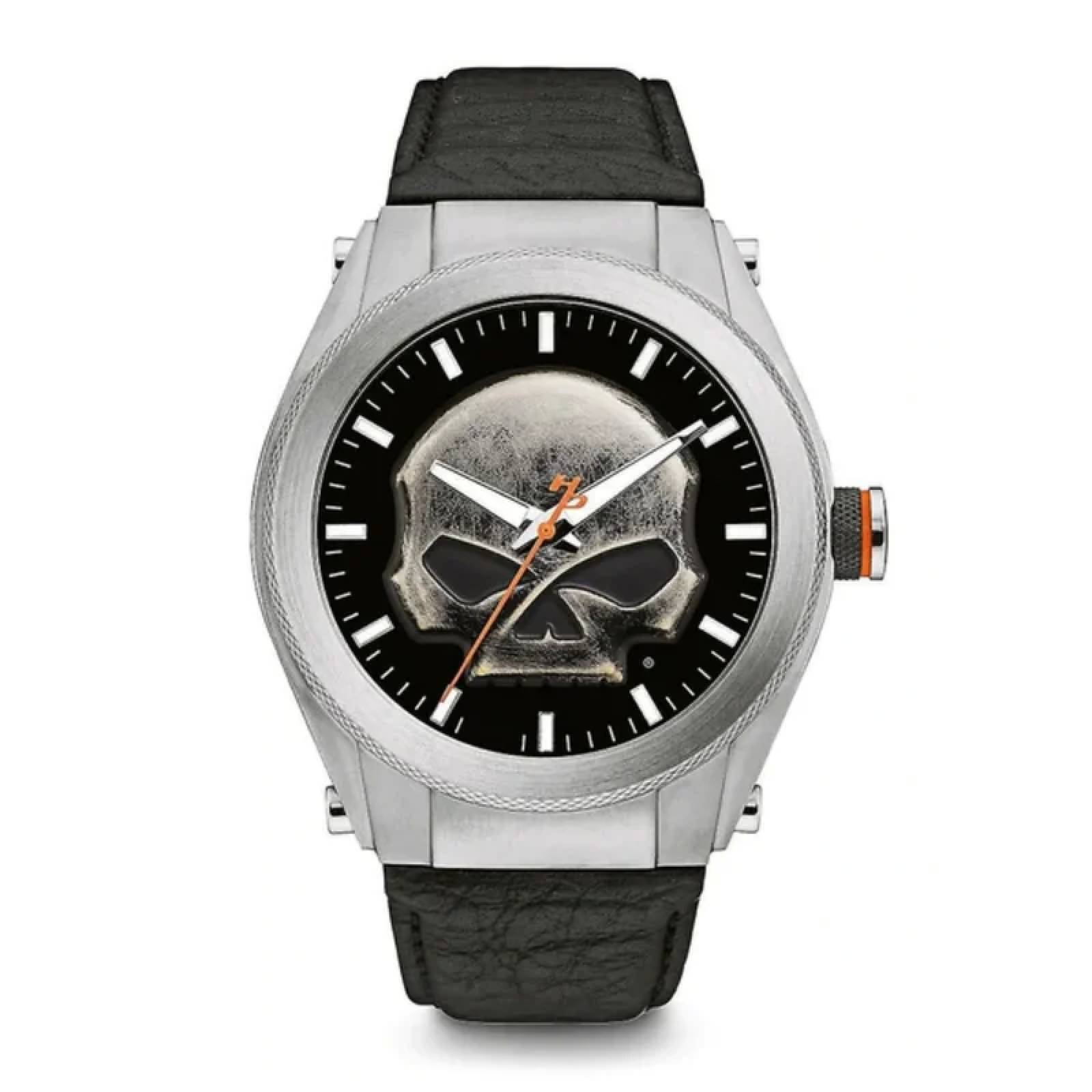 Reloj Harley Davidson Skull Black