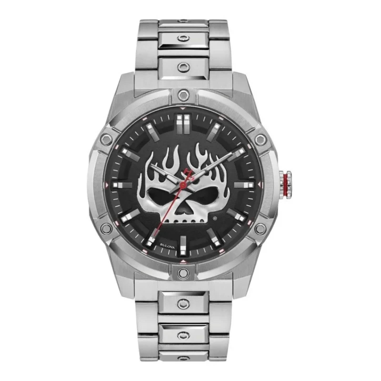 Reloj Harley Davidson Flaming Willie G Skull