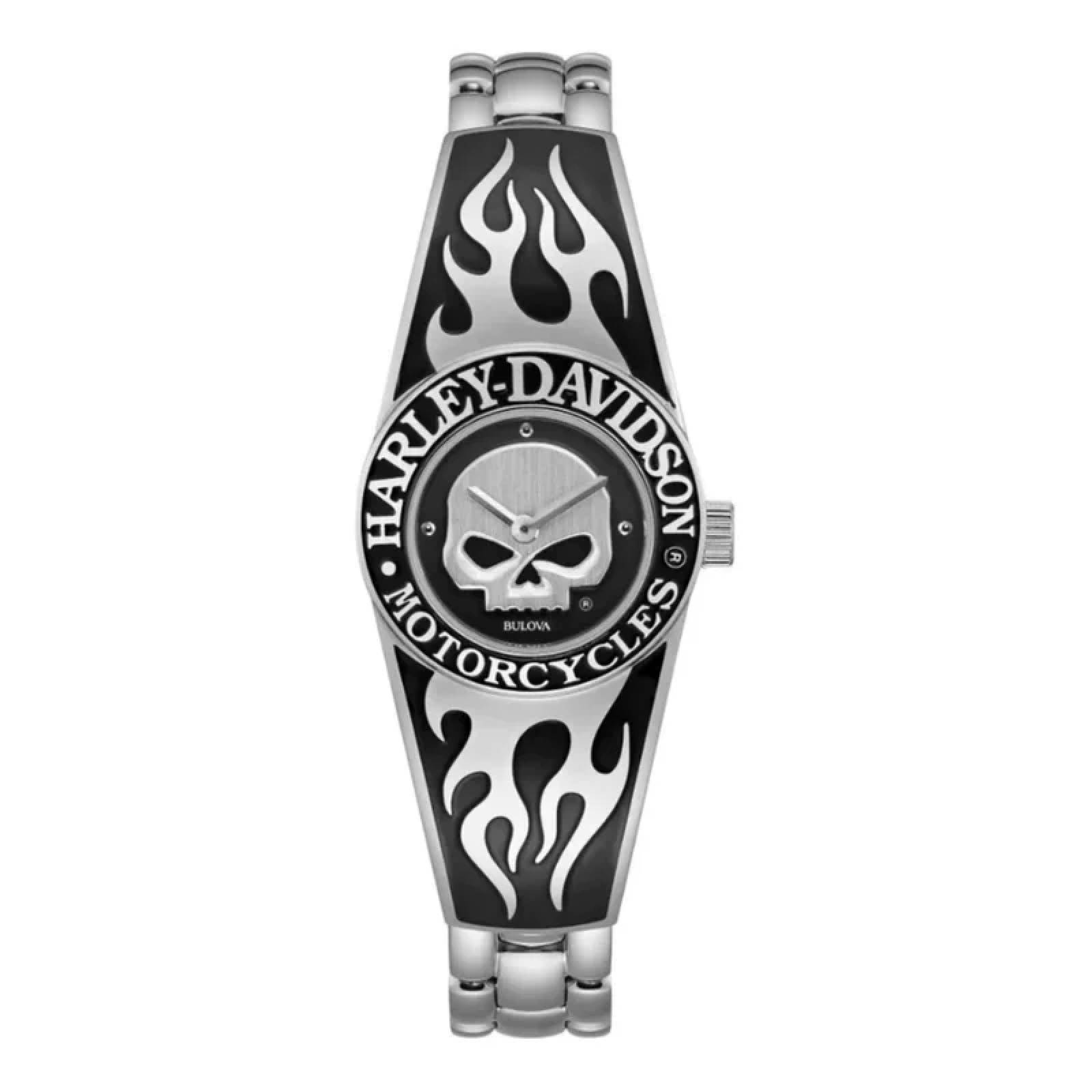 Reloj Harley Davidson Flames Willie G Skull