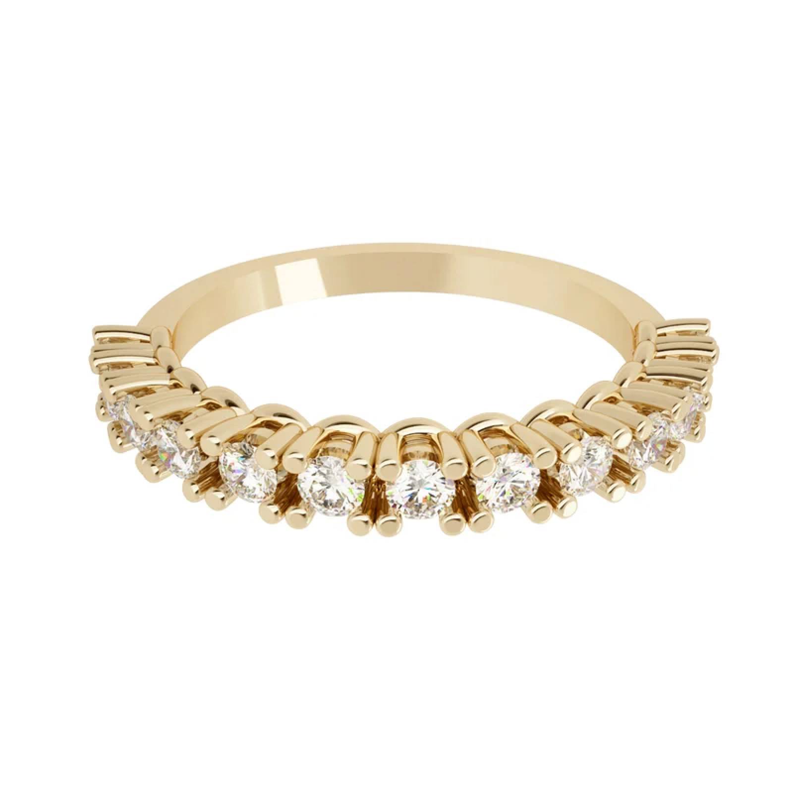 Churumbela de Oro Amarillo 14K con Diamantes