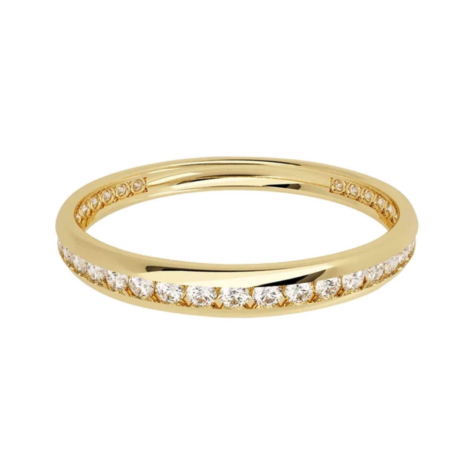 Churumbela de Oro Amarillo 14K con Zirconias