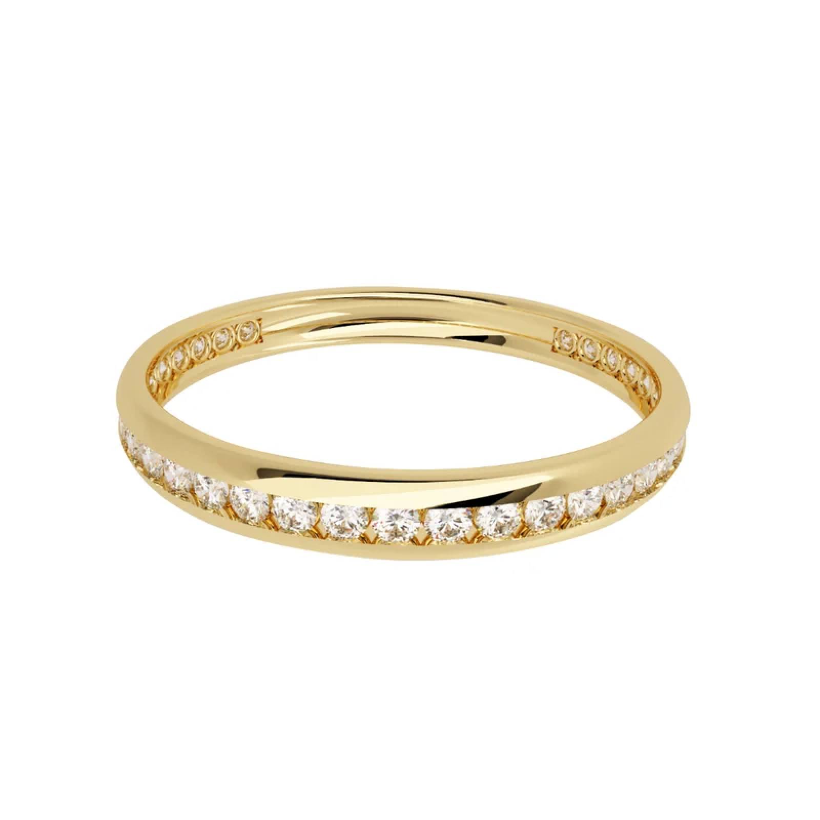 Churumbela de Oro Amarillo 14K con Diamantes