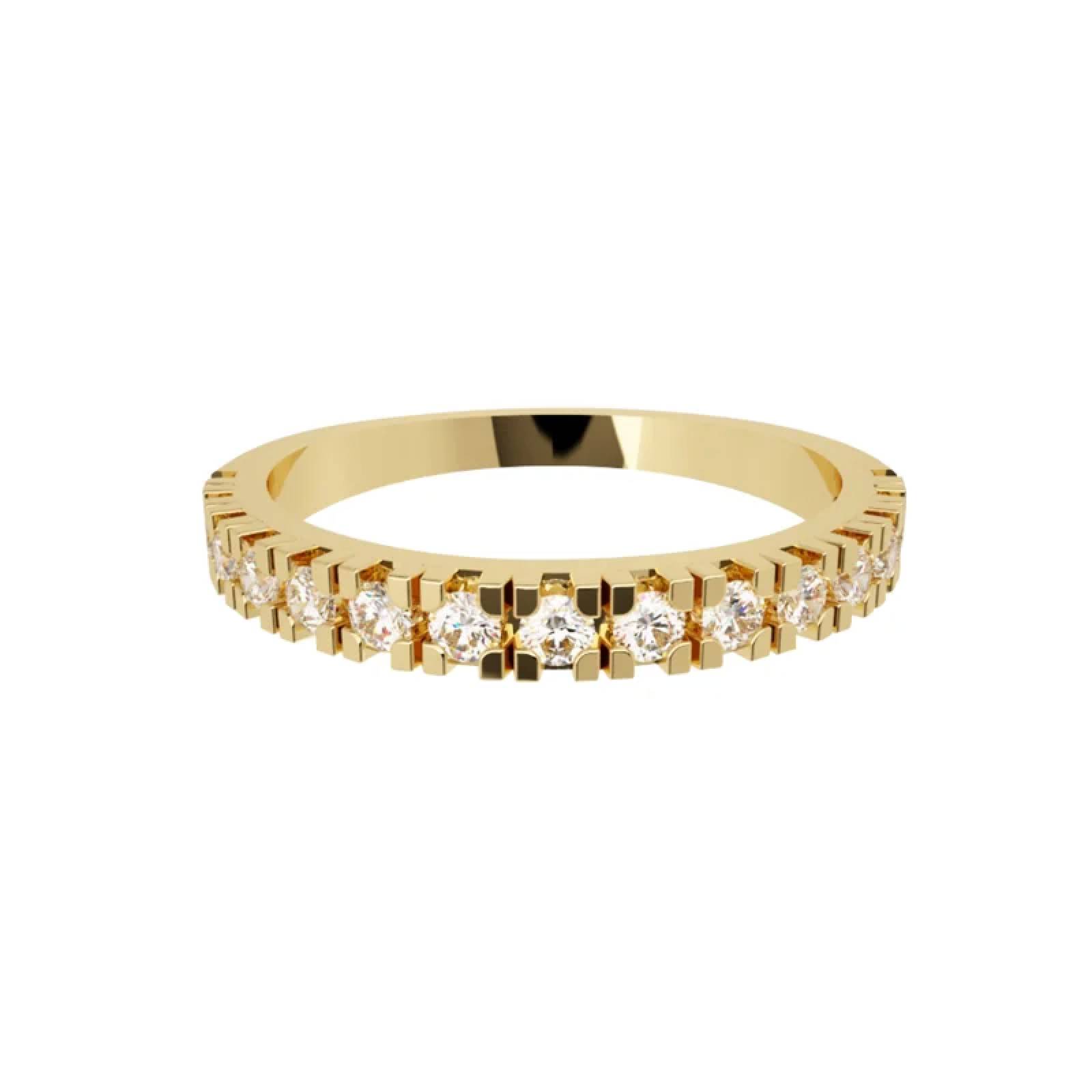 Churumbela de Oro Amarillo 14K con Diamantes