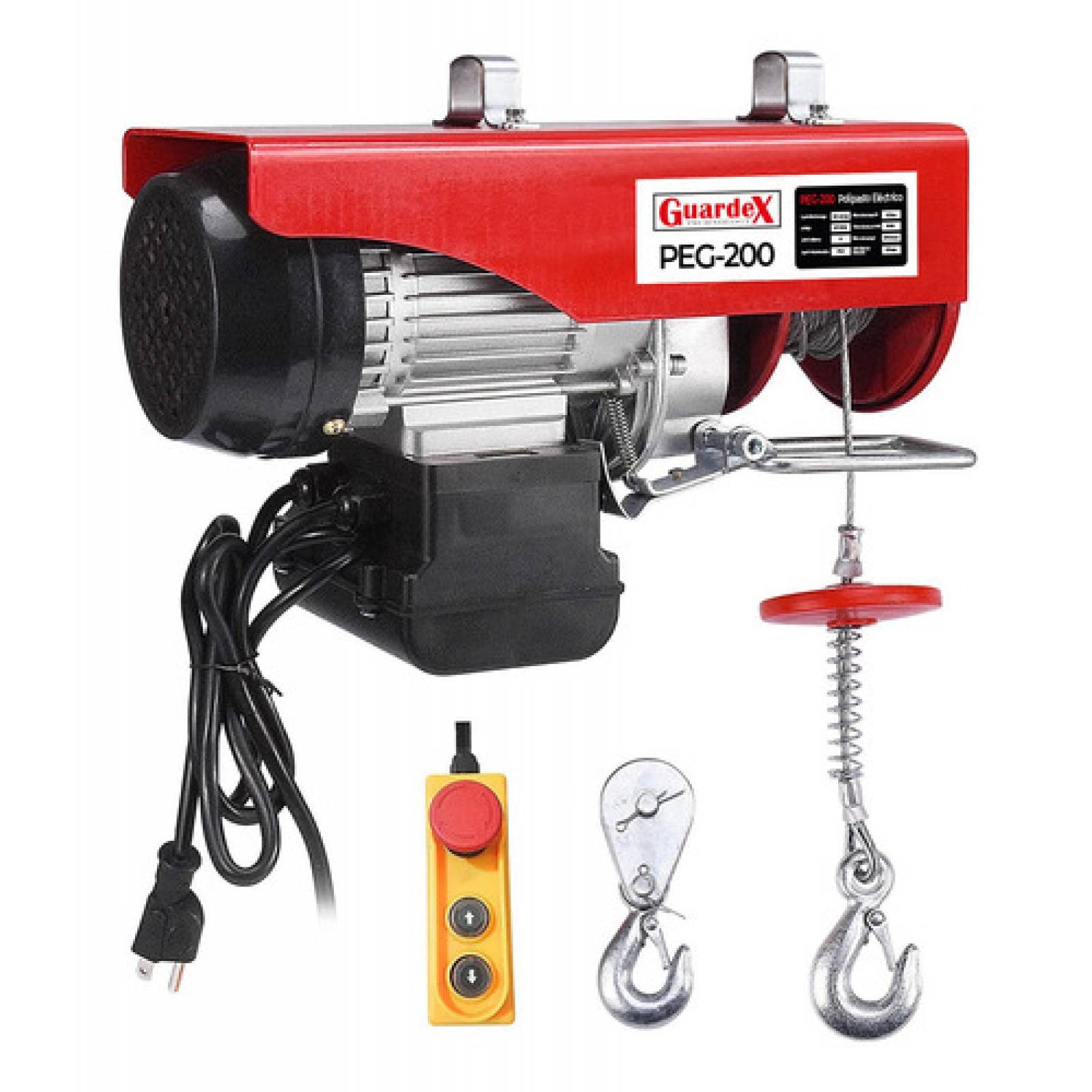 Polipasto Gruuaa 400 Kilos 110 V Con Cable 40 M Herramienta