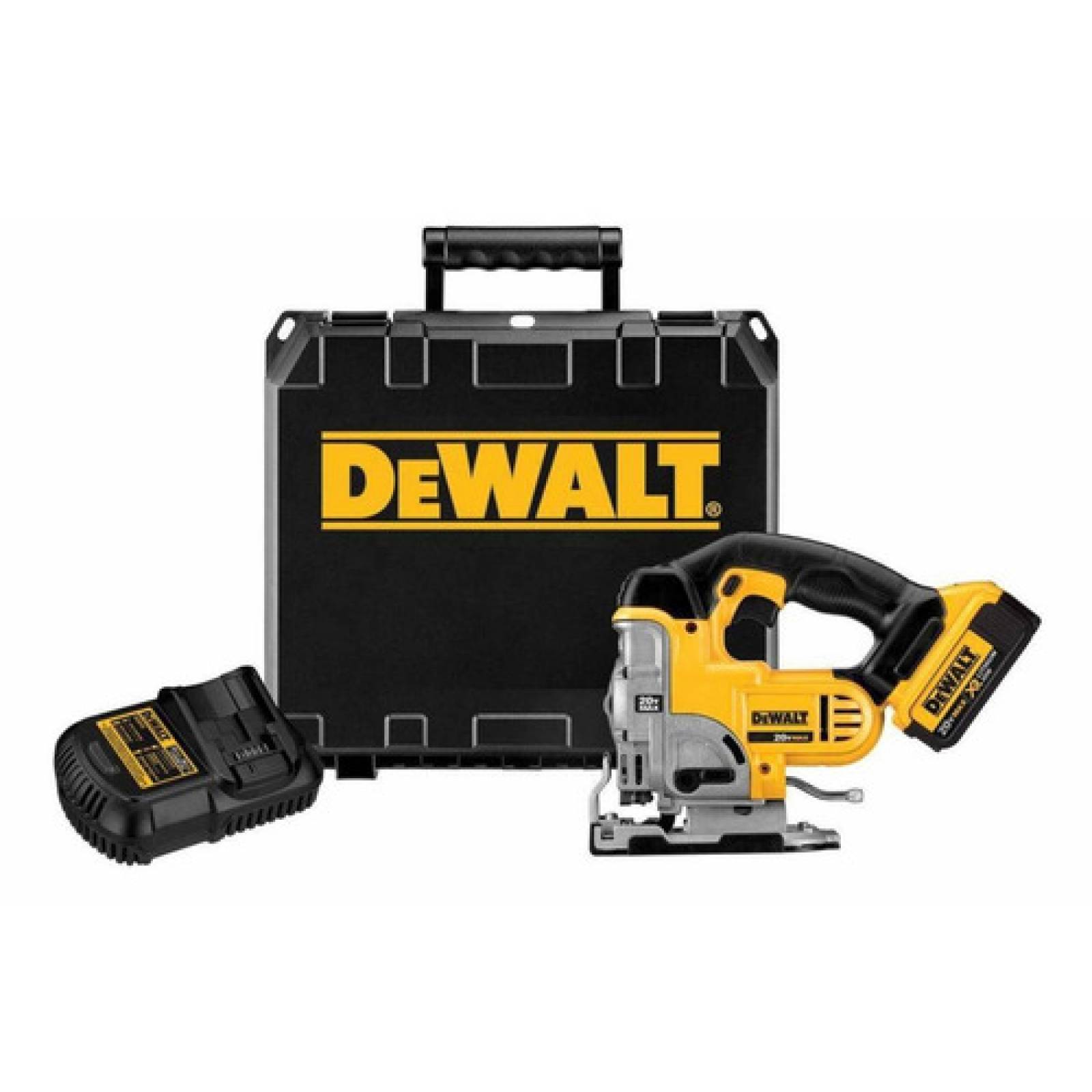 Sierra Caladora Inalambrica 20v Litio 4.0 Ah + Estuche Caja De Herramientas Dcs331m1 Dewalt