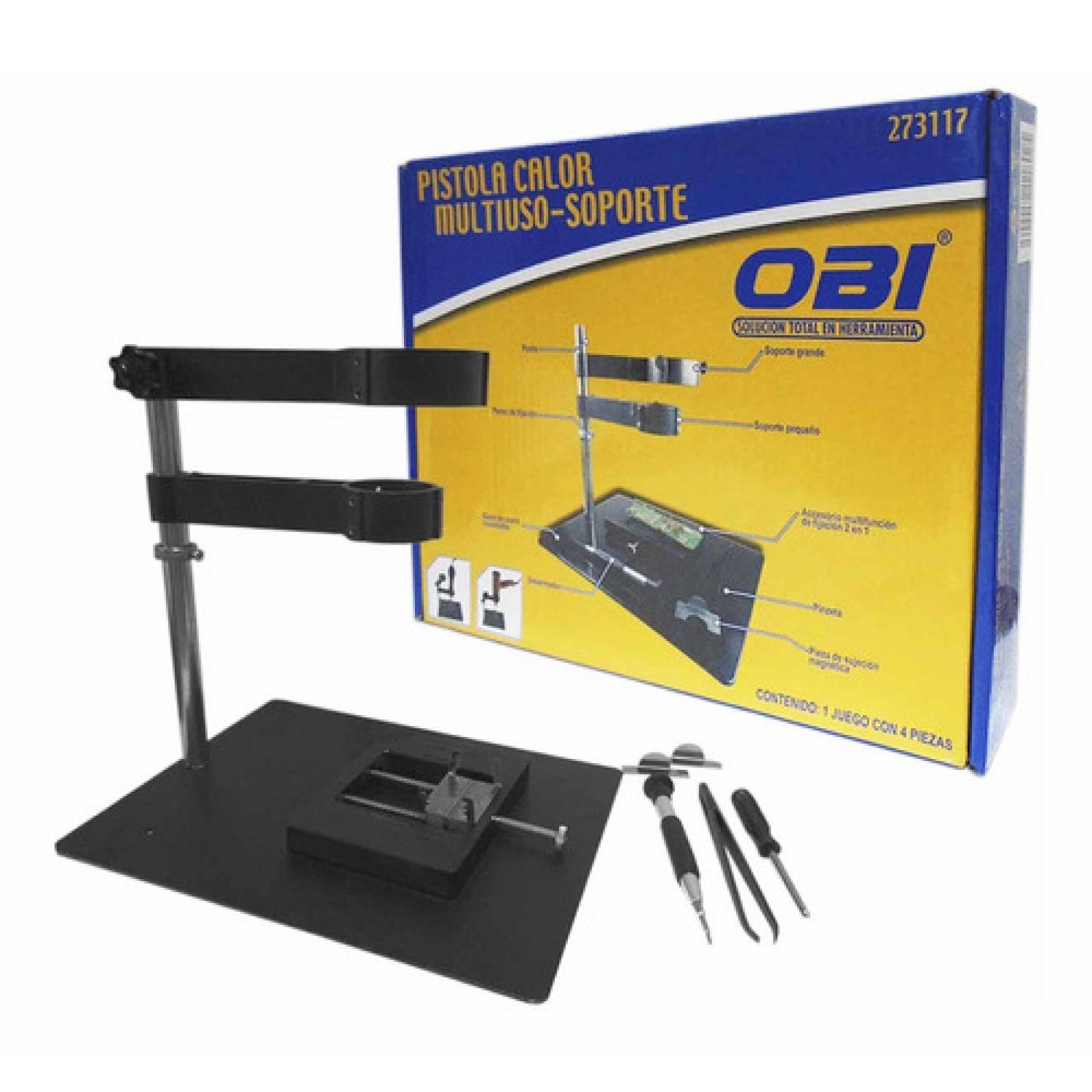 Soporte De Pistola De Calor Multiuso Con Base Y 4 Acces Obi