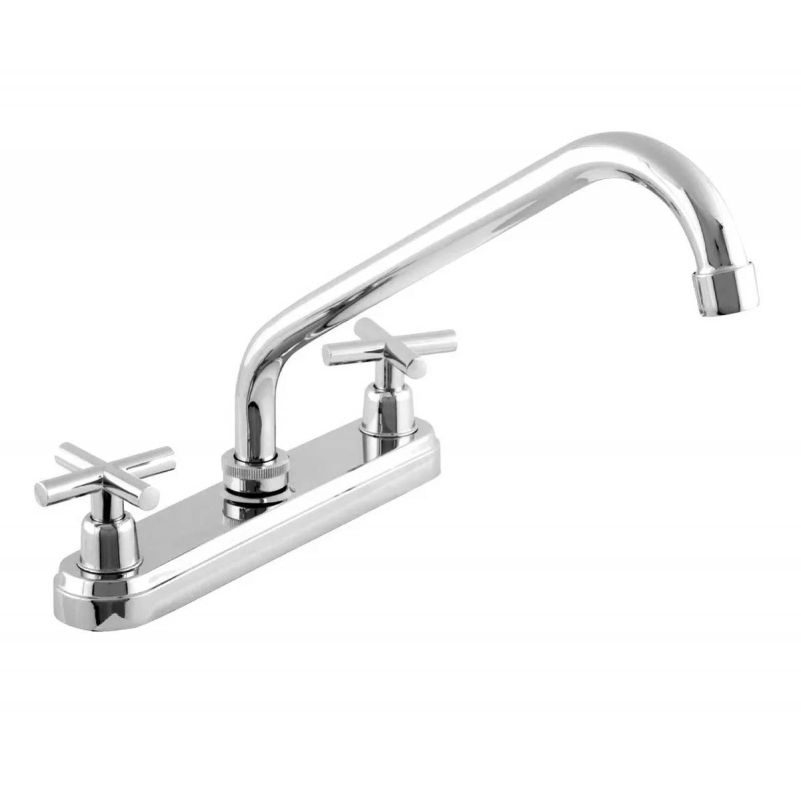 Mezcladora Para Fregadero Dica 4331 Cromo 8 PuLG