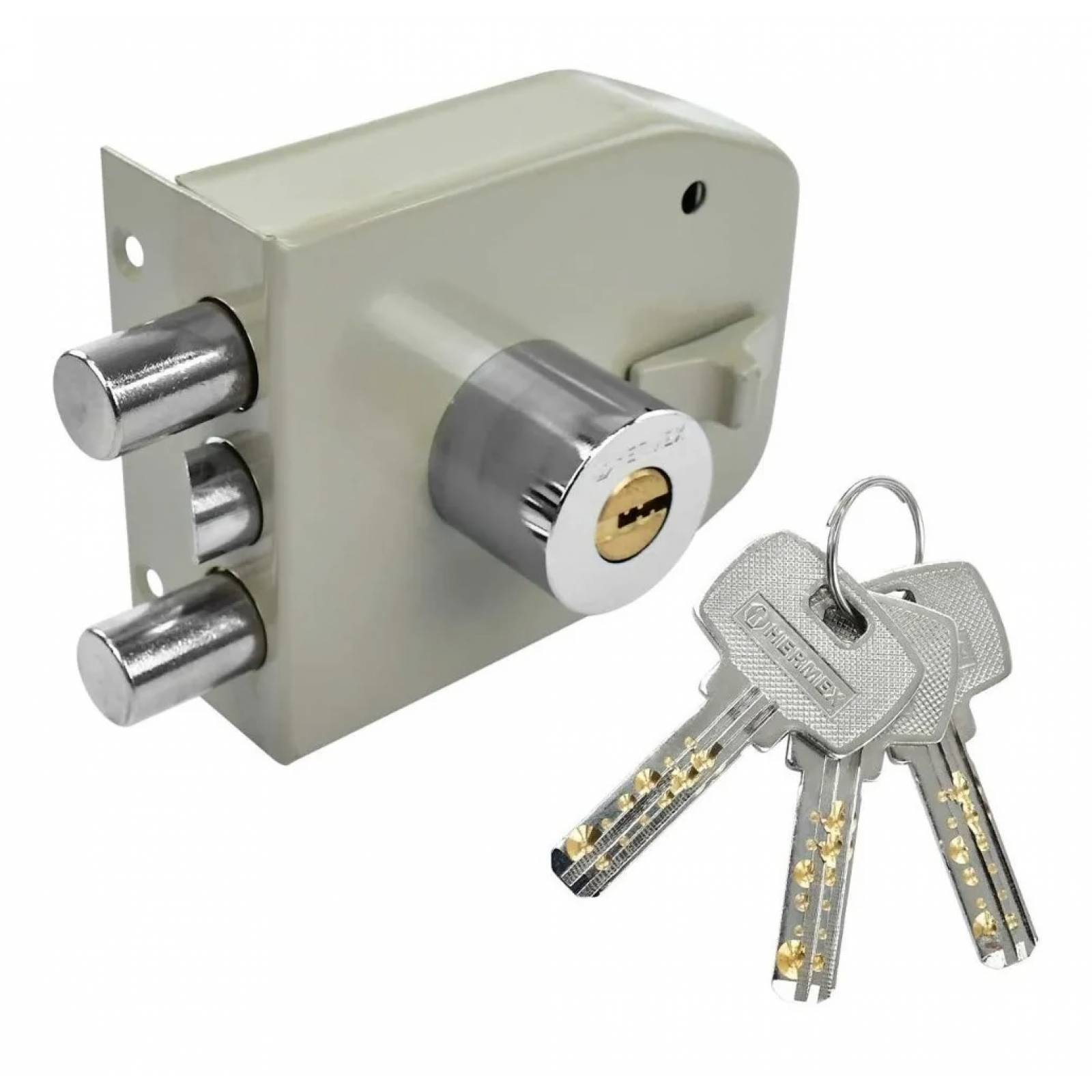 Cerradura De Sobreponer Hermex Cs-92 2 Barras Reversible