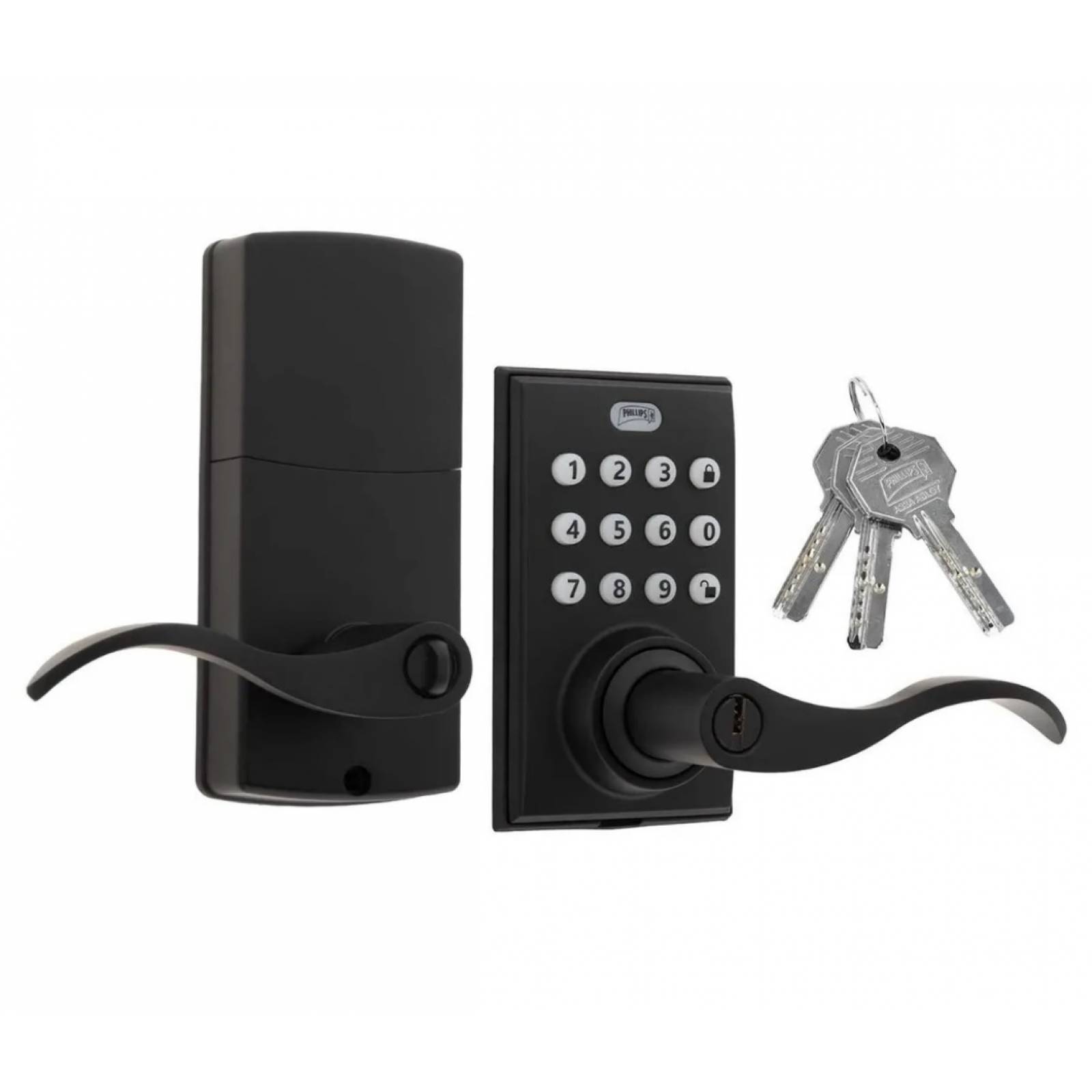Cerradura Digital Manija Phillips Pcd 285 Alta Seguridad