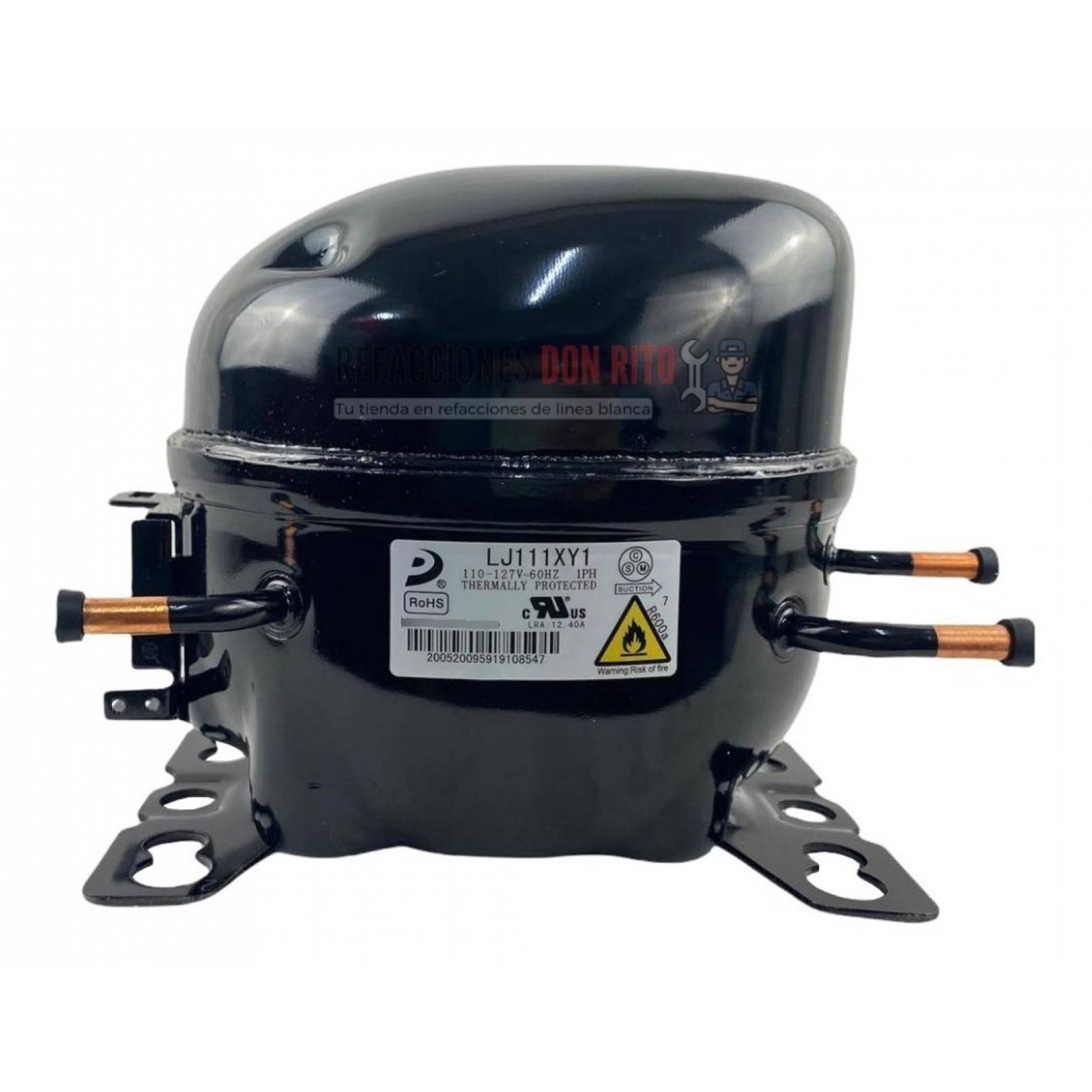 Compresor 1/5 Para Gas 600a Daewoo Original Lj111xy1