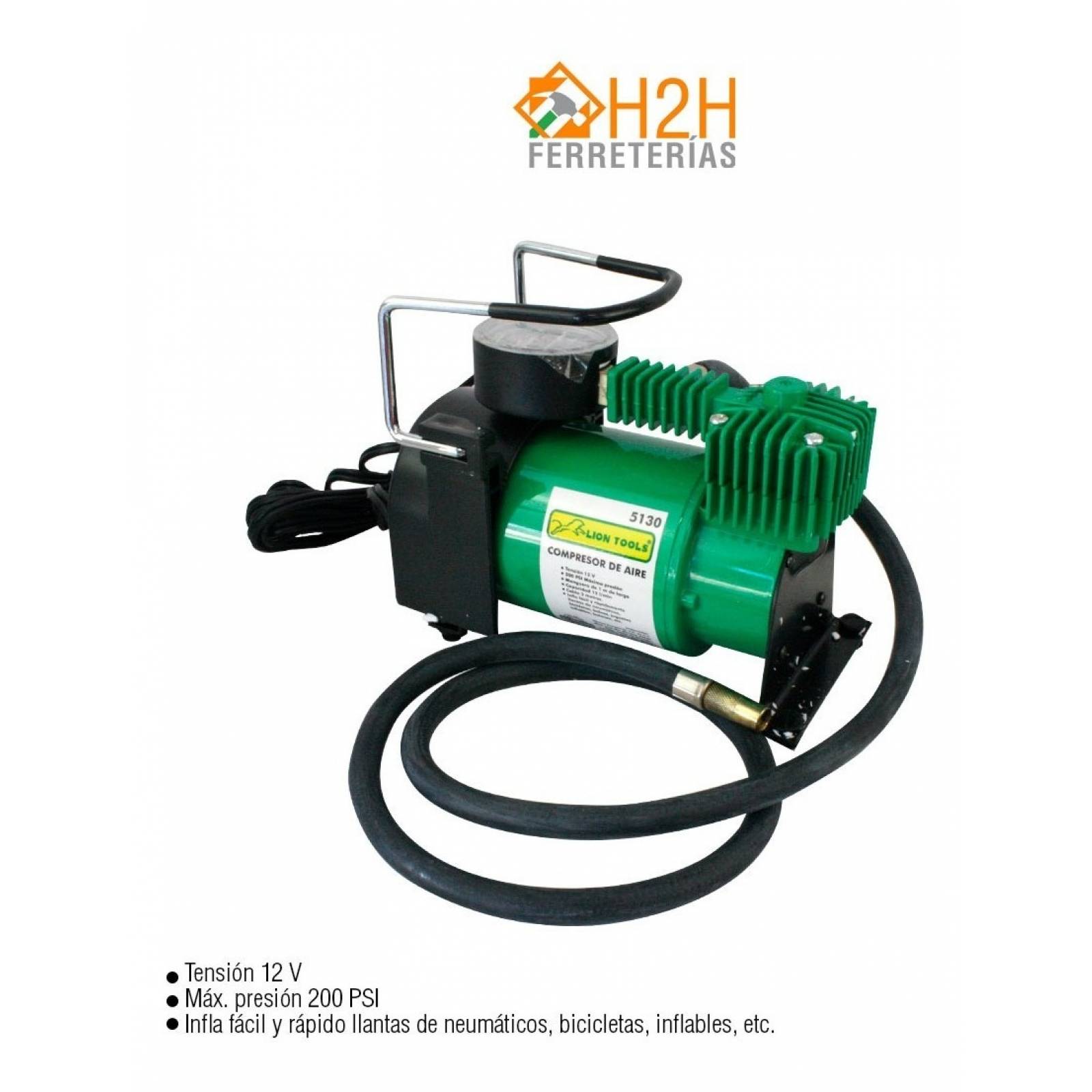 Compresor De Aire Mini A Batería Portátil Lion Tools 5130