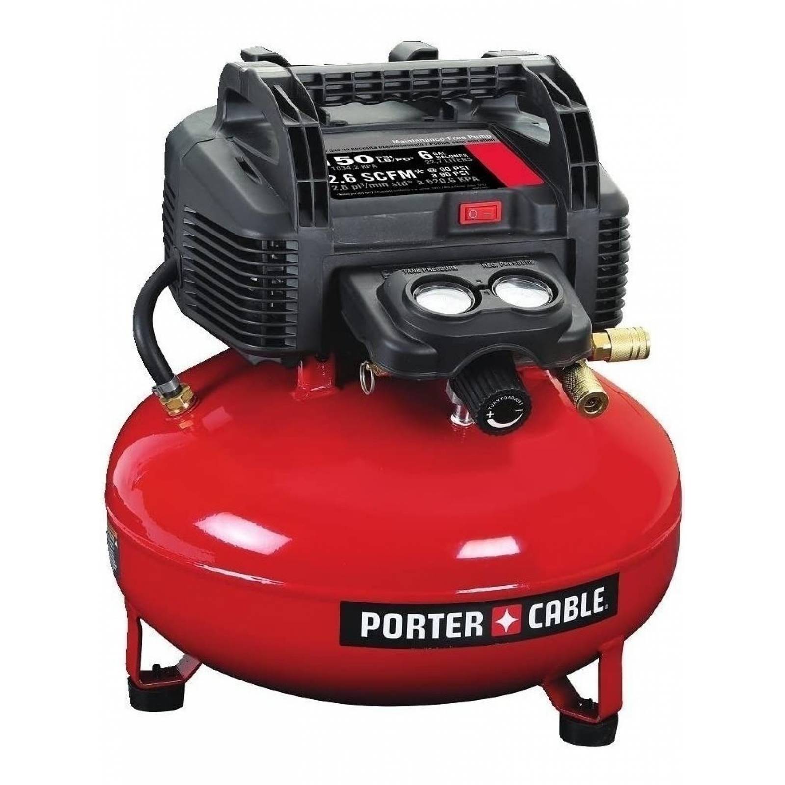 Compresor Aire Porter Cable 120v 0.8 Hp 6 Gal. 150 Psi
