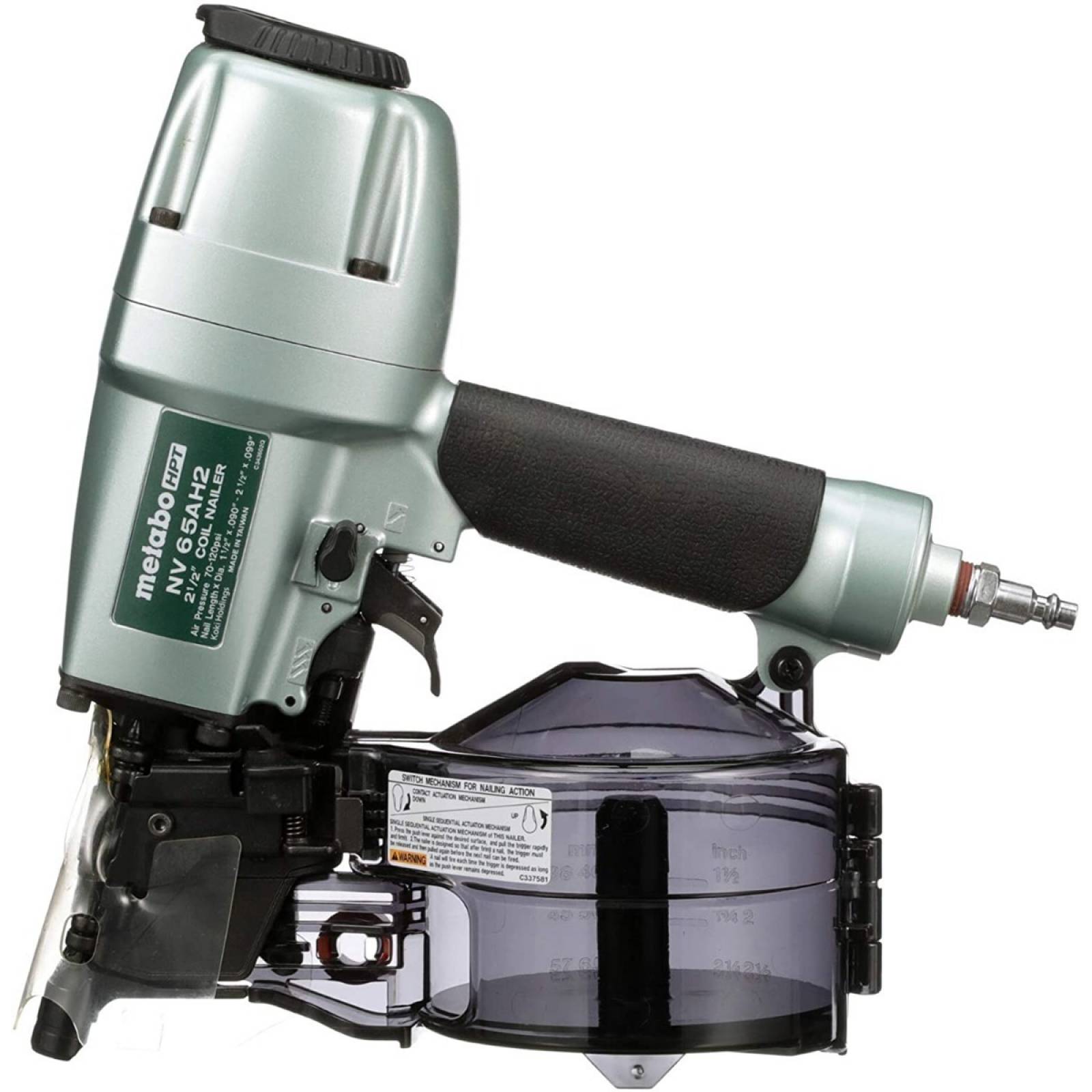 Pistola Neumatica Hitachi Metabo Nv65ah2 Para Clavo 2-1/2