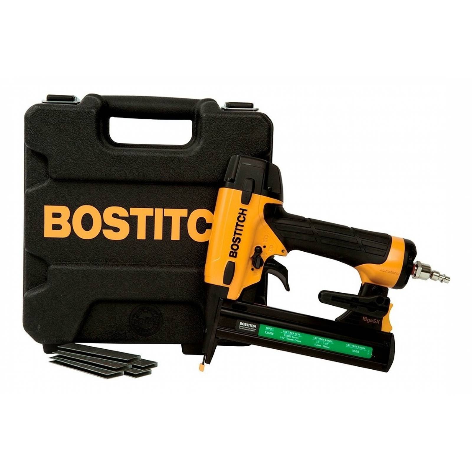Engrapadora Neumatica Sacapuntas Calibre 18 Bostitch Sx1838k