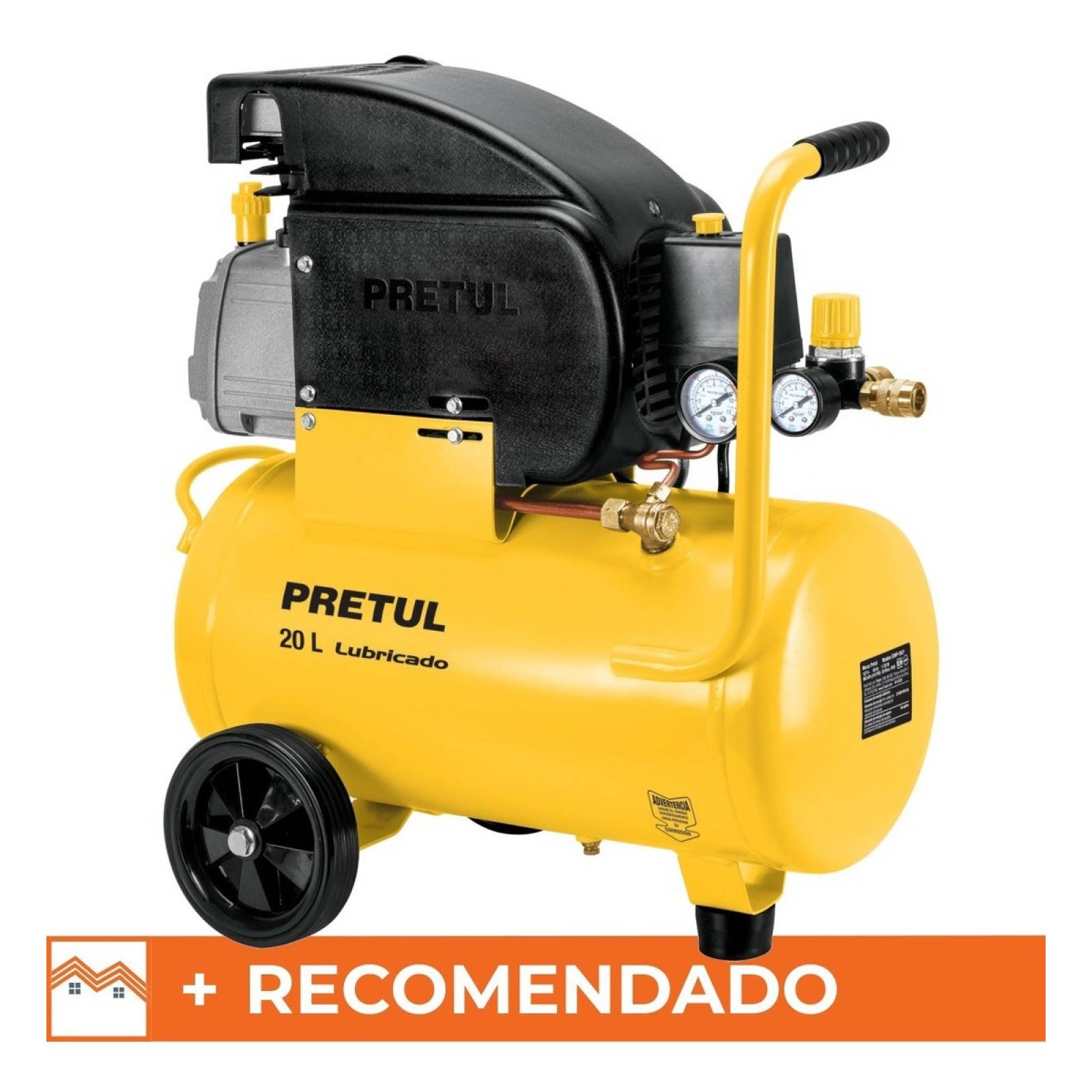 Compresor De Aire Eléctrico Portátil Pretul Monofásico