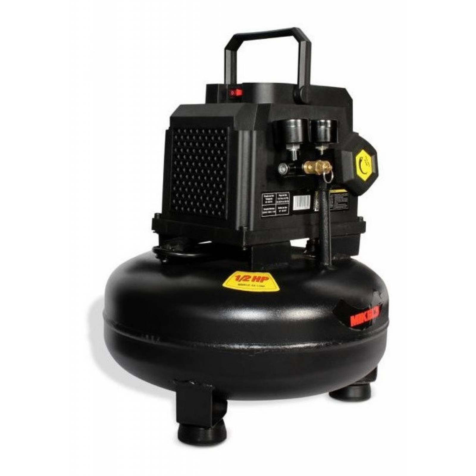 Compresor Aire 1/2 Hp Tipo Hamburguesa 11 Lts Libre Aceite