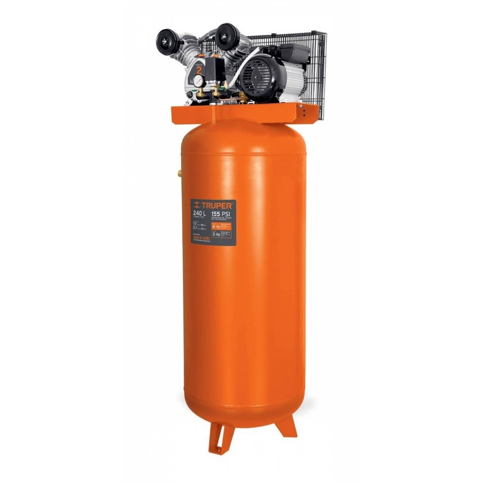 Compresor De Aire 240 L Vertical Truper 19366 Grande