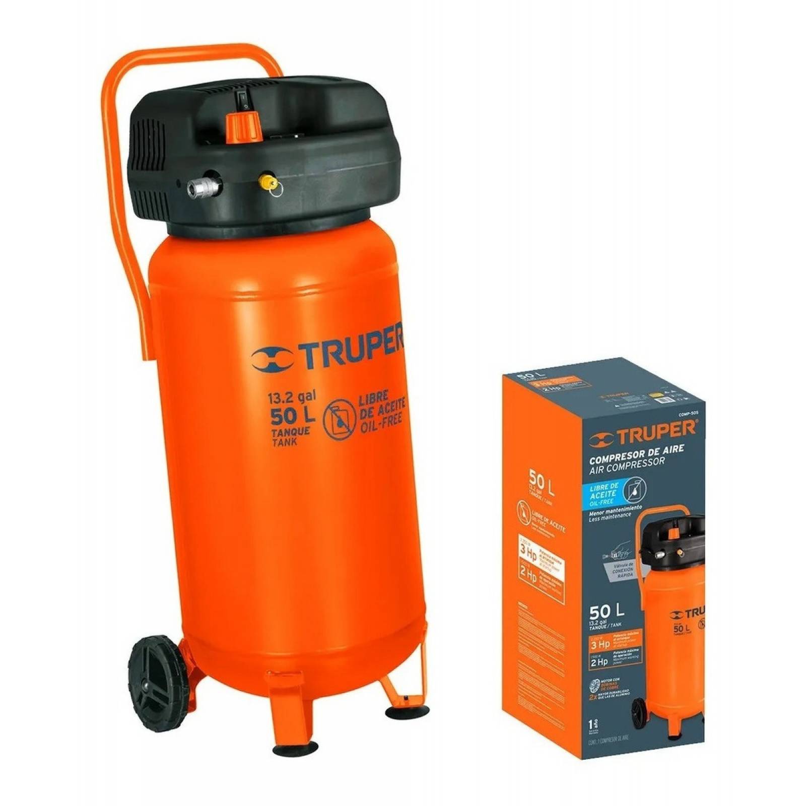 Compresor De Aire Libre De Aceite 50 L 13847