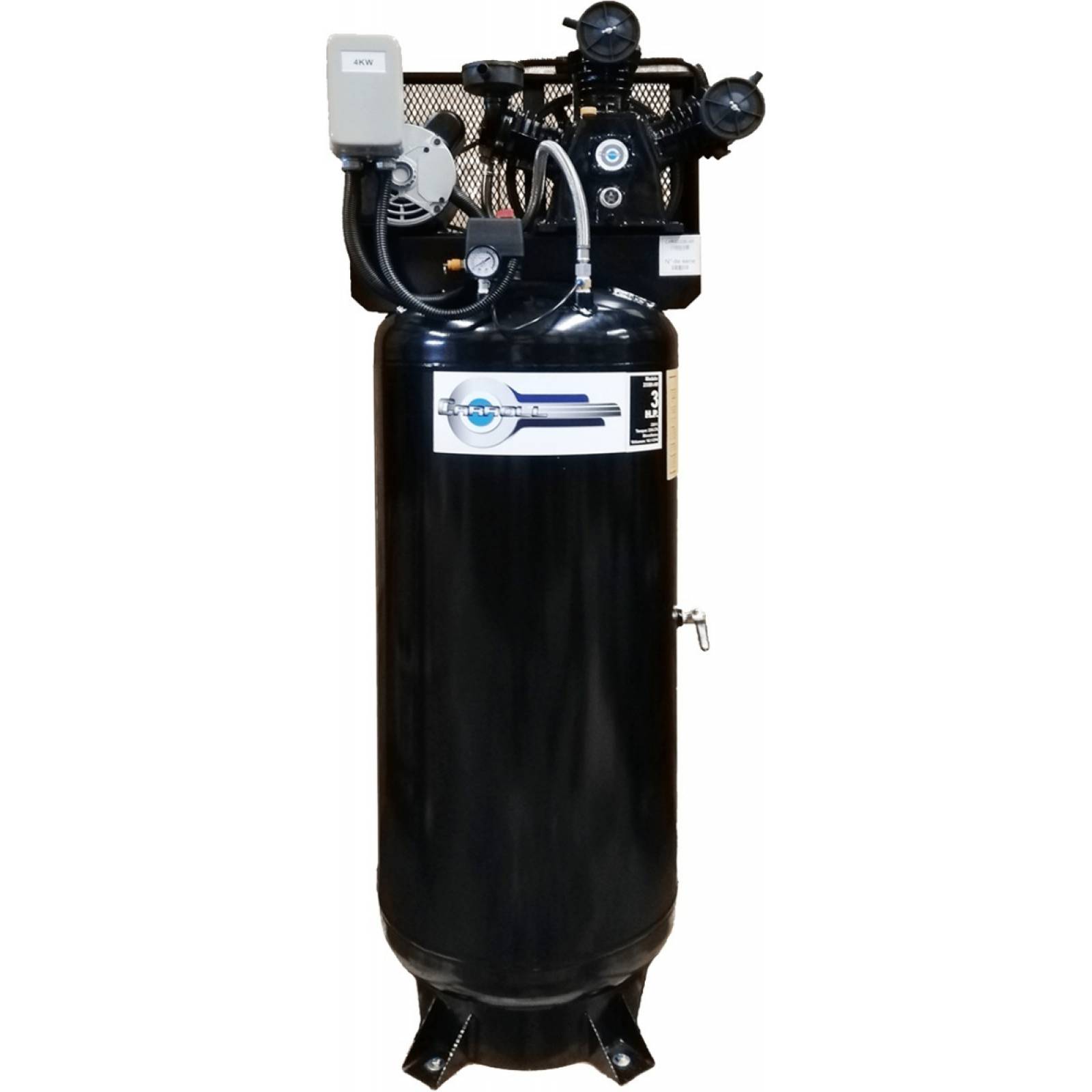 Compresor De Aire 3hp Vertical 235 Lts Cabeza 18 Cfm 115 Psi