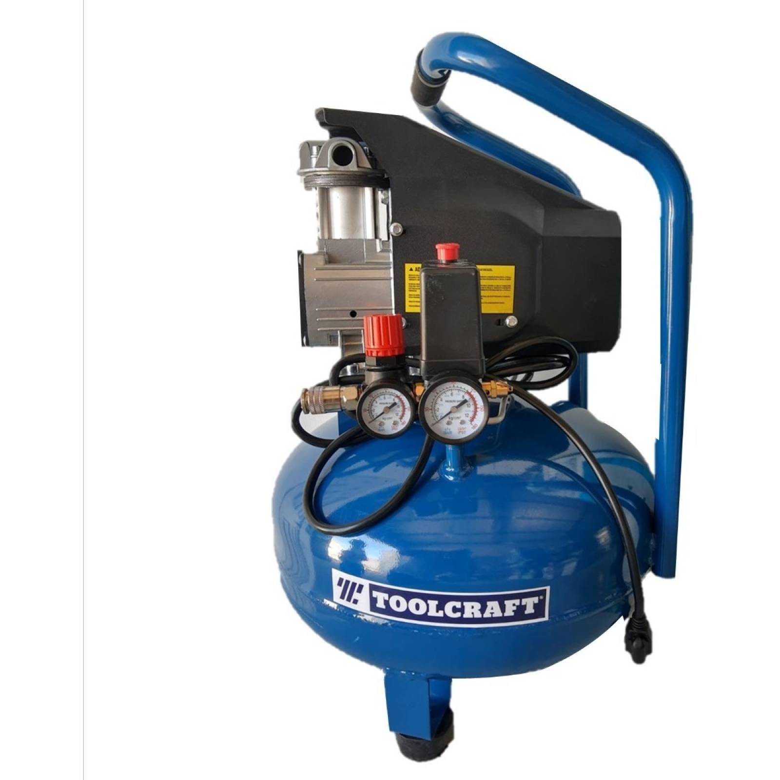 Compresor Aire Portatil 1.5hp 24l Toolcraft Tc5293
