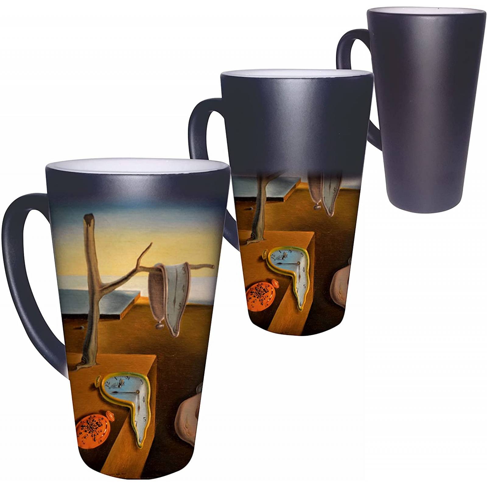  Taza Mágica Grande La persistencia de la memoria. Salvador Dalí. Cónica 17 Oz
