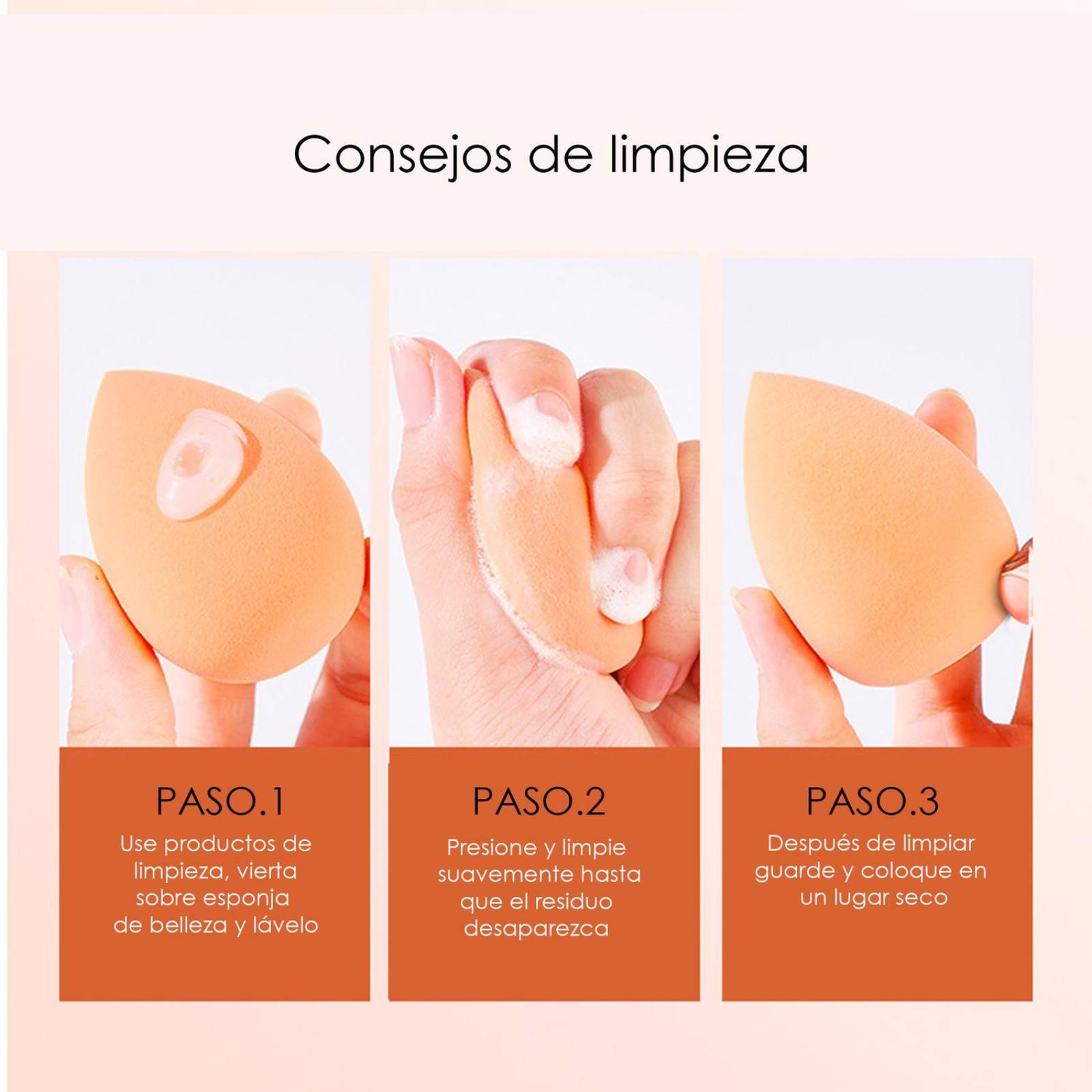 Set Esponjas Maquillaje Indeformables Base Calidad Original 