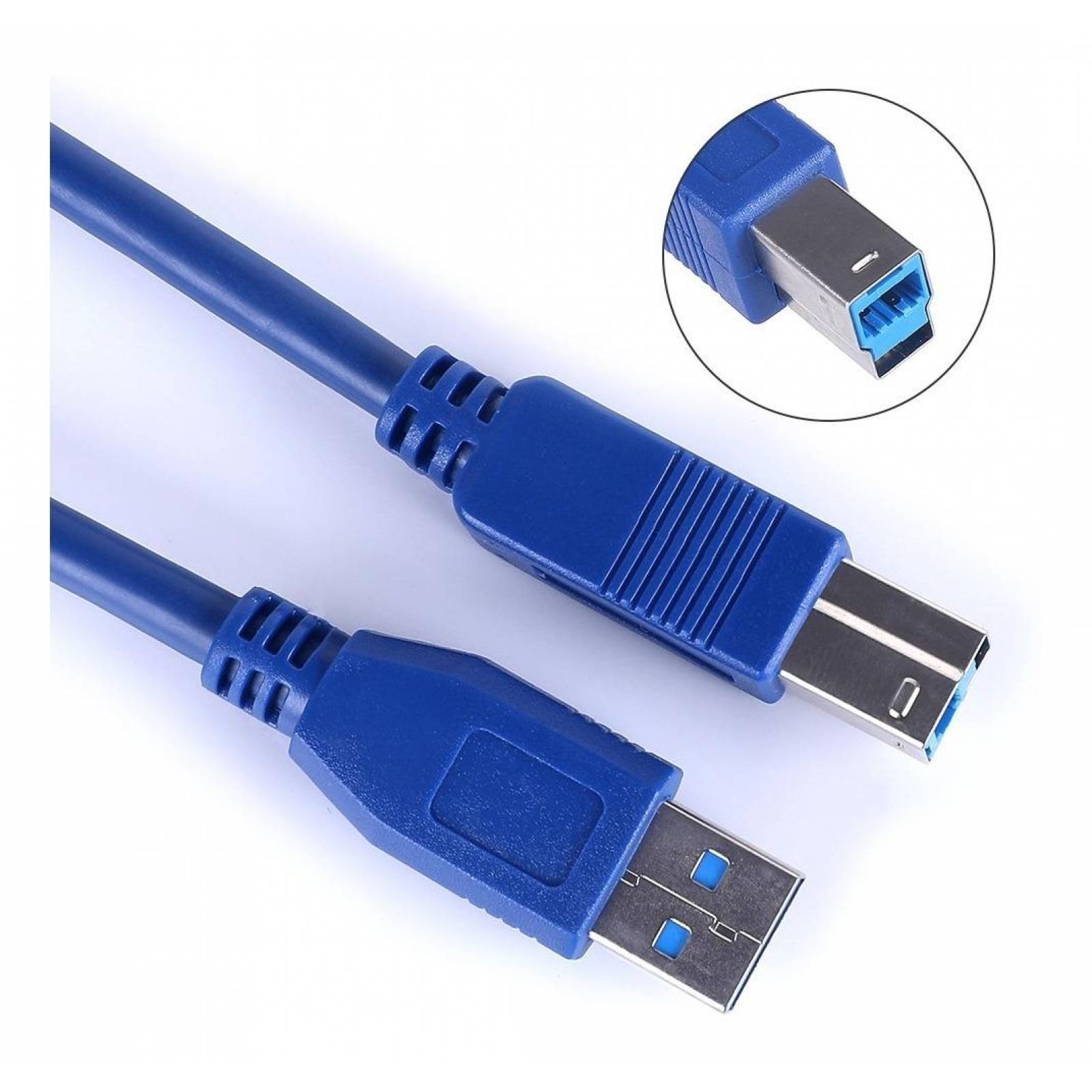 Cable Impresora Usb 3.0 A a B Velocidad 5gbps para HP Epson Xerox Universal 1.5m 