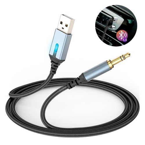 Cable USB Auxiliar 3.5 mm 3 polos transmisor bluetooth fidelidad