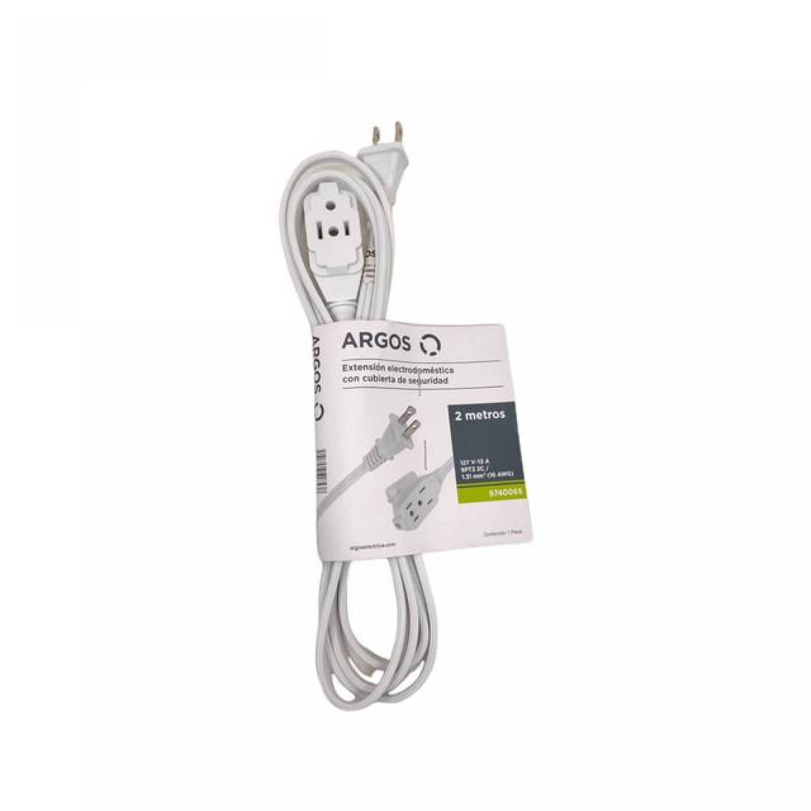ARGOS 9740065 EXTENSIÓN ELECTRODOMÉSTICA 2 METROS 16 AWG 