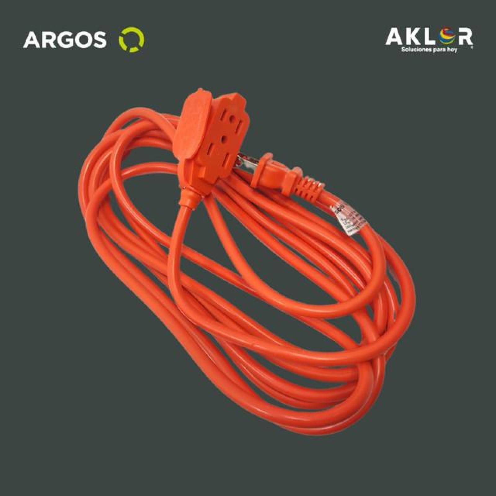 ARGOS 9710065 EXTENSIÓN USO RUDO 4 METROS 16 AWG DE 2 CABLES
