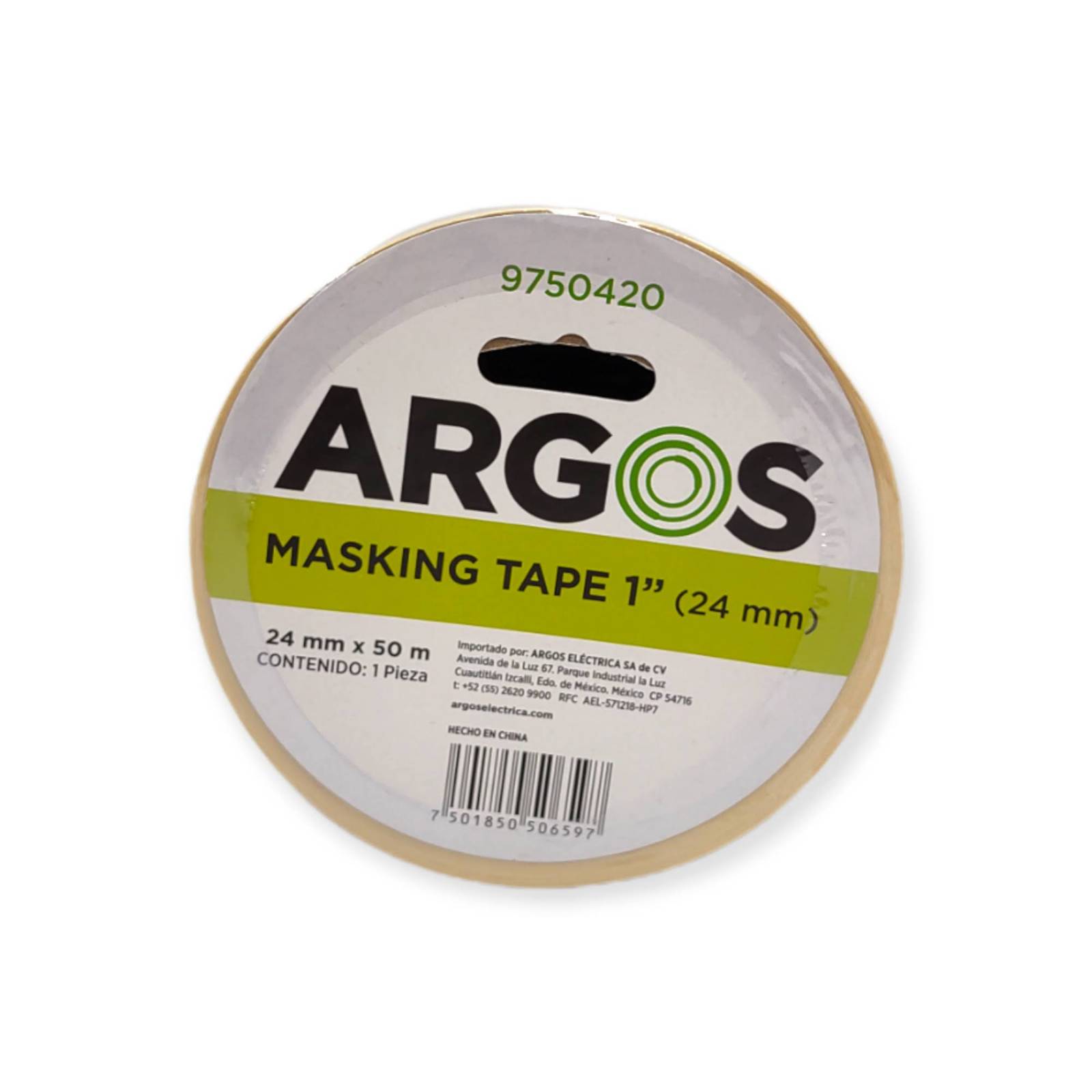 ARGOS 9750420 CINTA MASKING TAPE 24 MMx50 METROS 