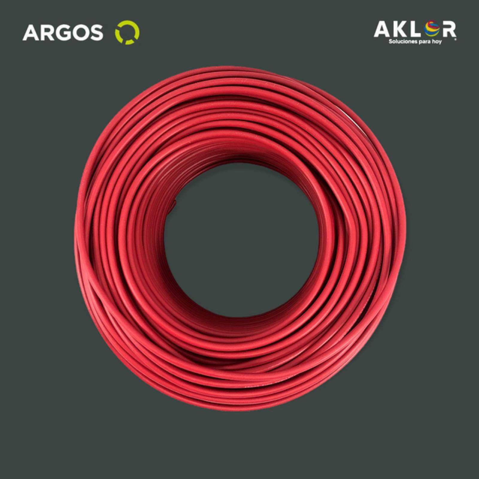 Cable de cobre THHW-LS calibre 10 Rojo 100m ARGOS 1100101 
