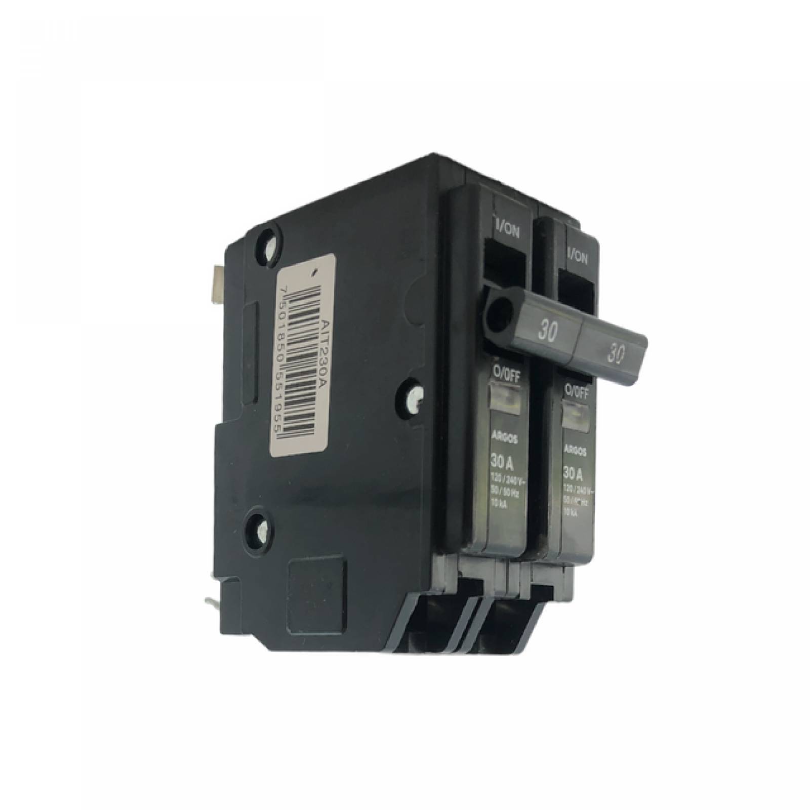 ARGOS Interruptor termomagnético de 2 Polos, 30A, 60 Hz, 10 kA 