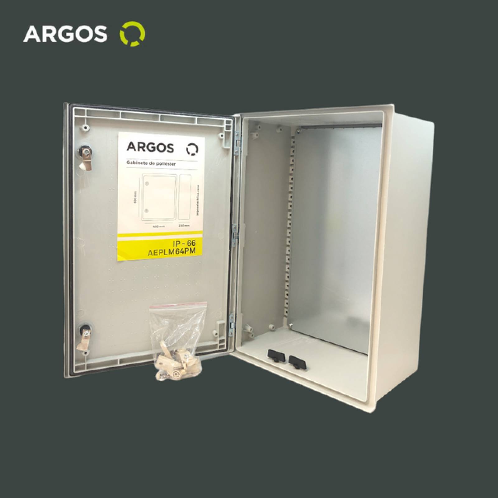 ARGOS Gabinete de poliester 60x40cm IP-66 