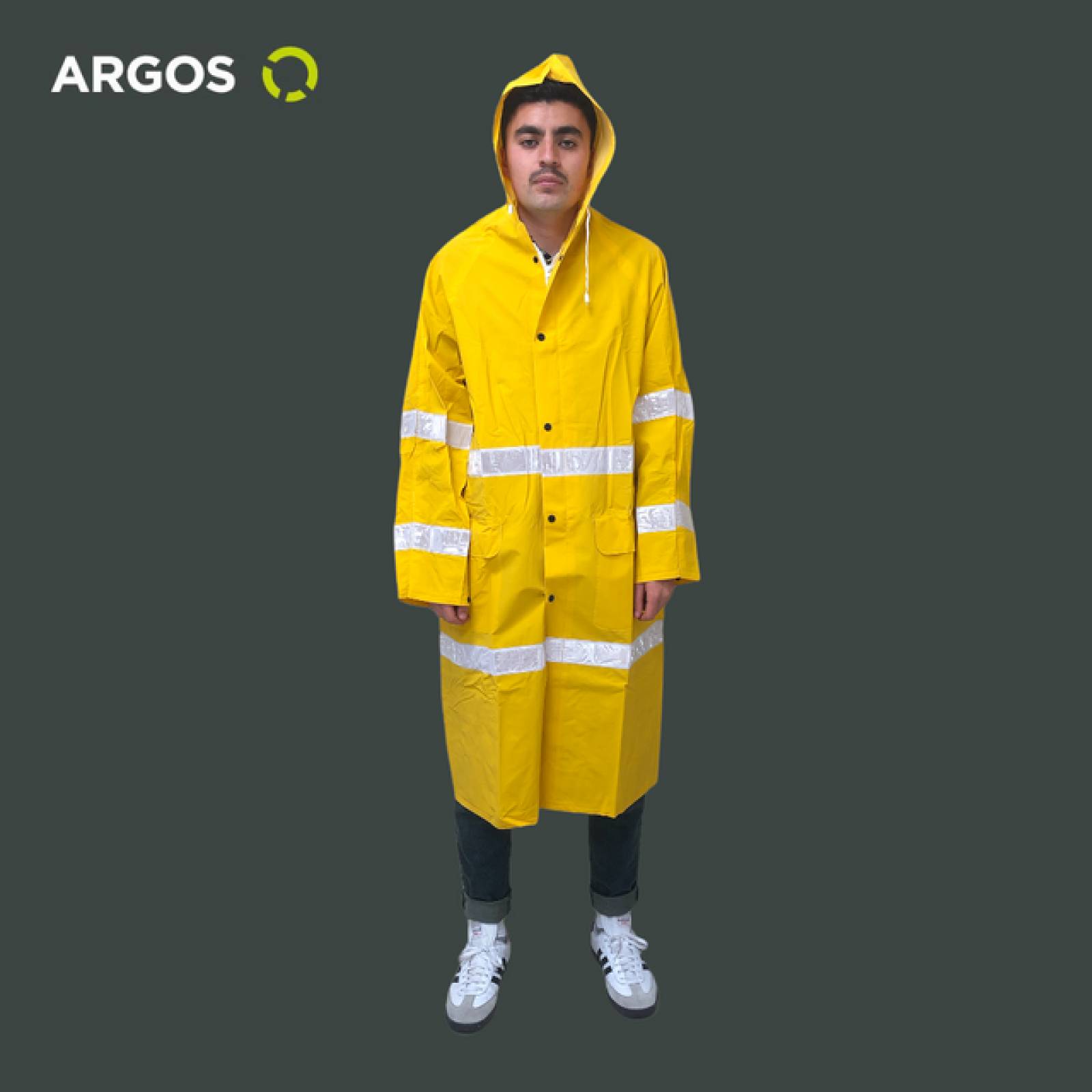 ARGOS IMPERMEABLES PARA LLUVIA CHAMARRA IMPERMEABLE HOMBRE DE ALTA VISIBILIDAD 