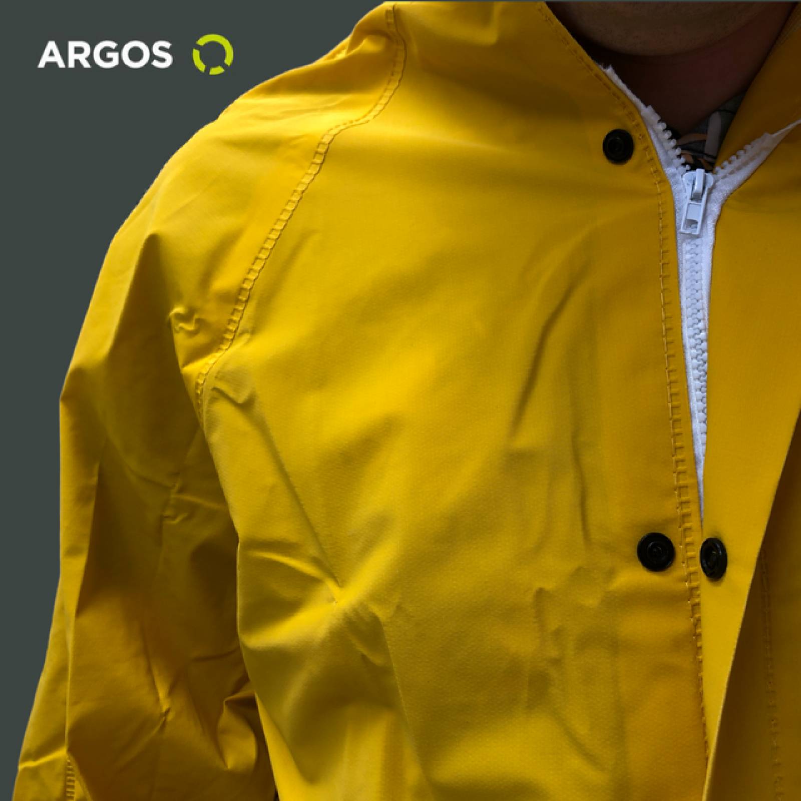 ARGOS IMPERMEABLES PARA LLUVIA CHAMARRA IMPERMEABLE HOMBRE DE ALTA VISIBILIDAD 