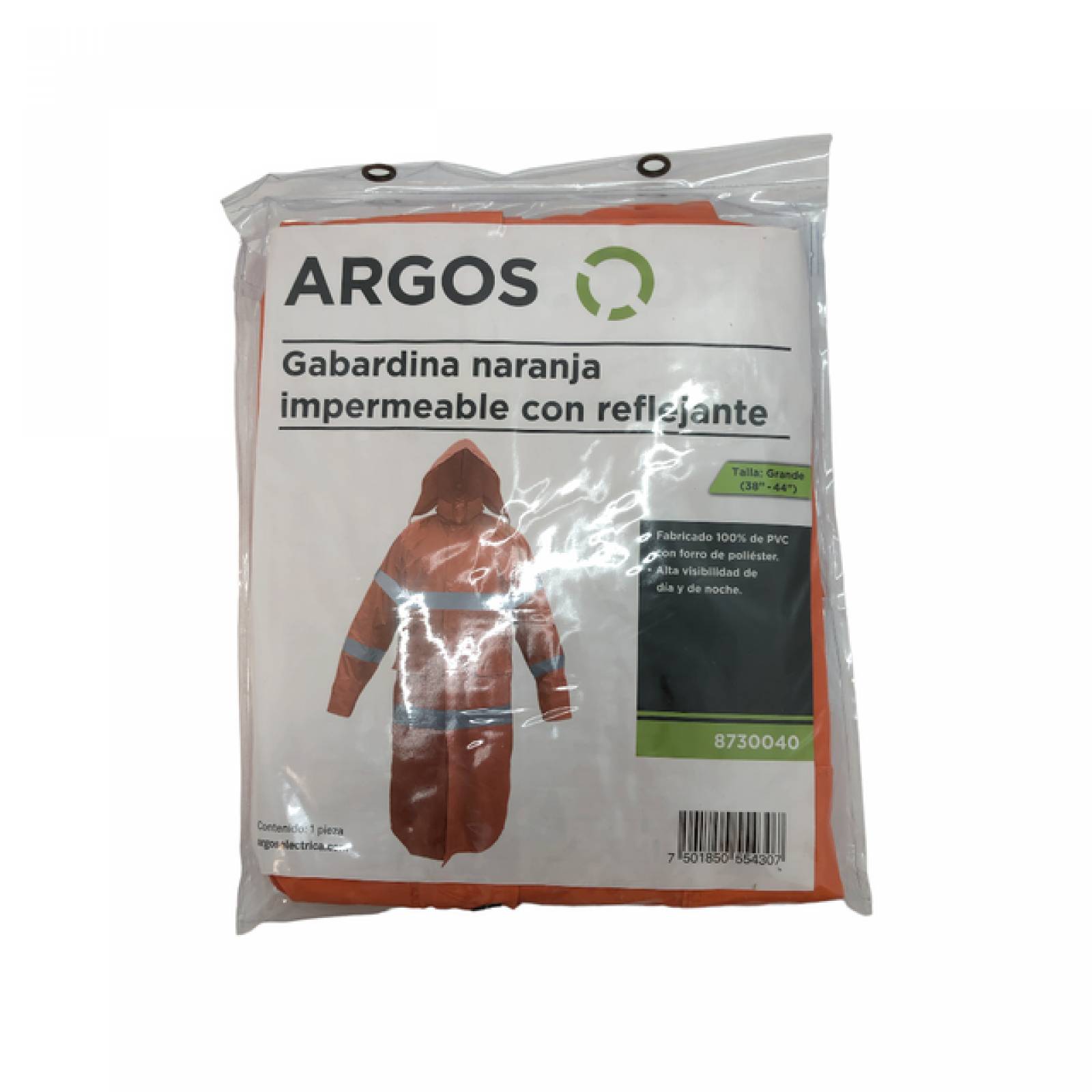 ARGOS IMPERMEABLES PARA LLUVIA CHAMARRA IMPERMEABLE HOMBRE DE ALTA VISIBILIDAD 
