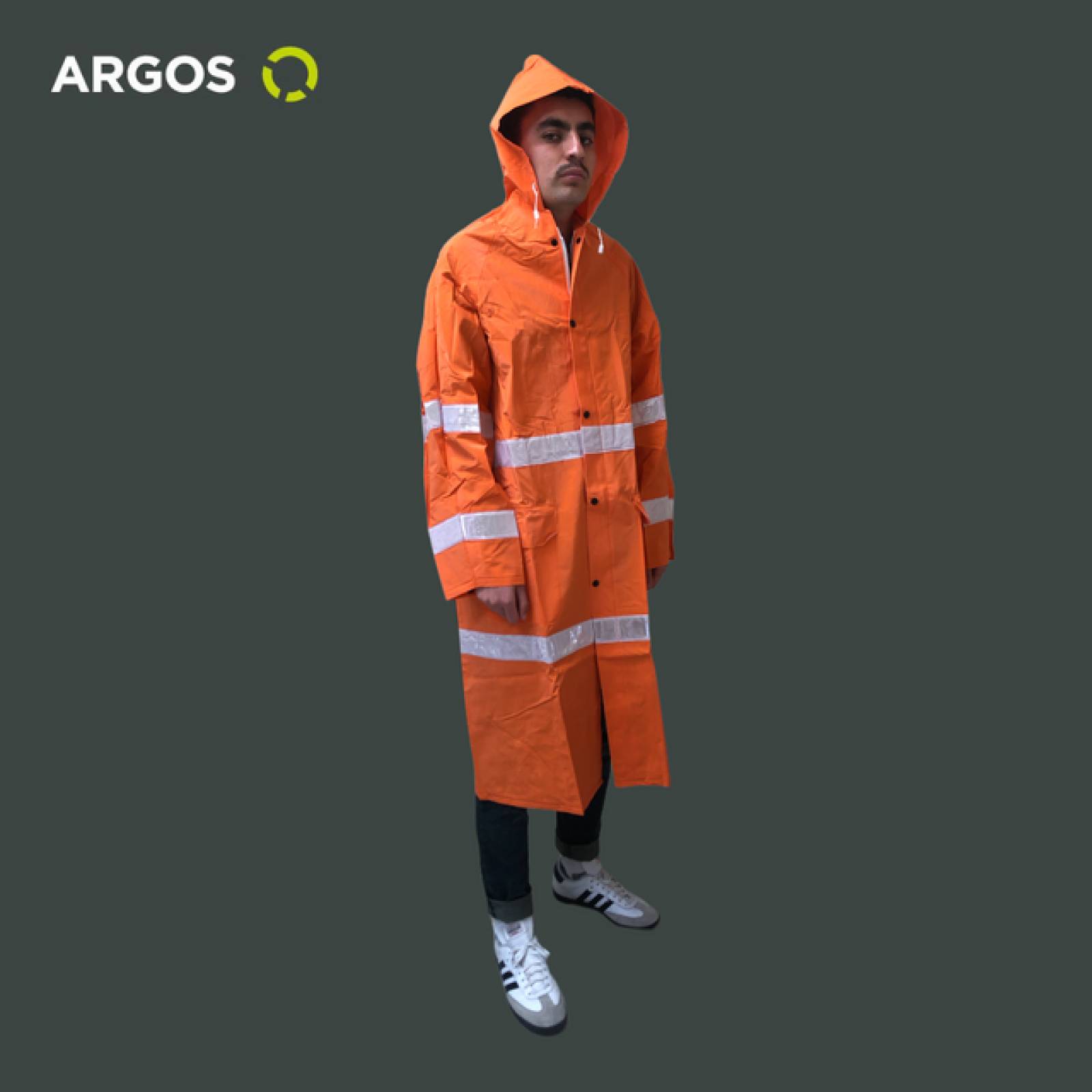 ARGOS IMPERMEABLES PARA LLUVIA CHAMARRA IMPERMEABLE HOMBRE DE ALTA VISIBILIDAD 