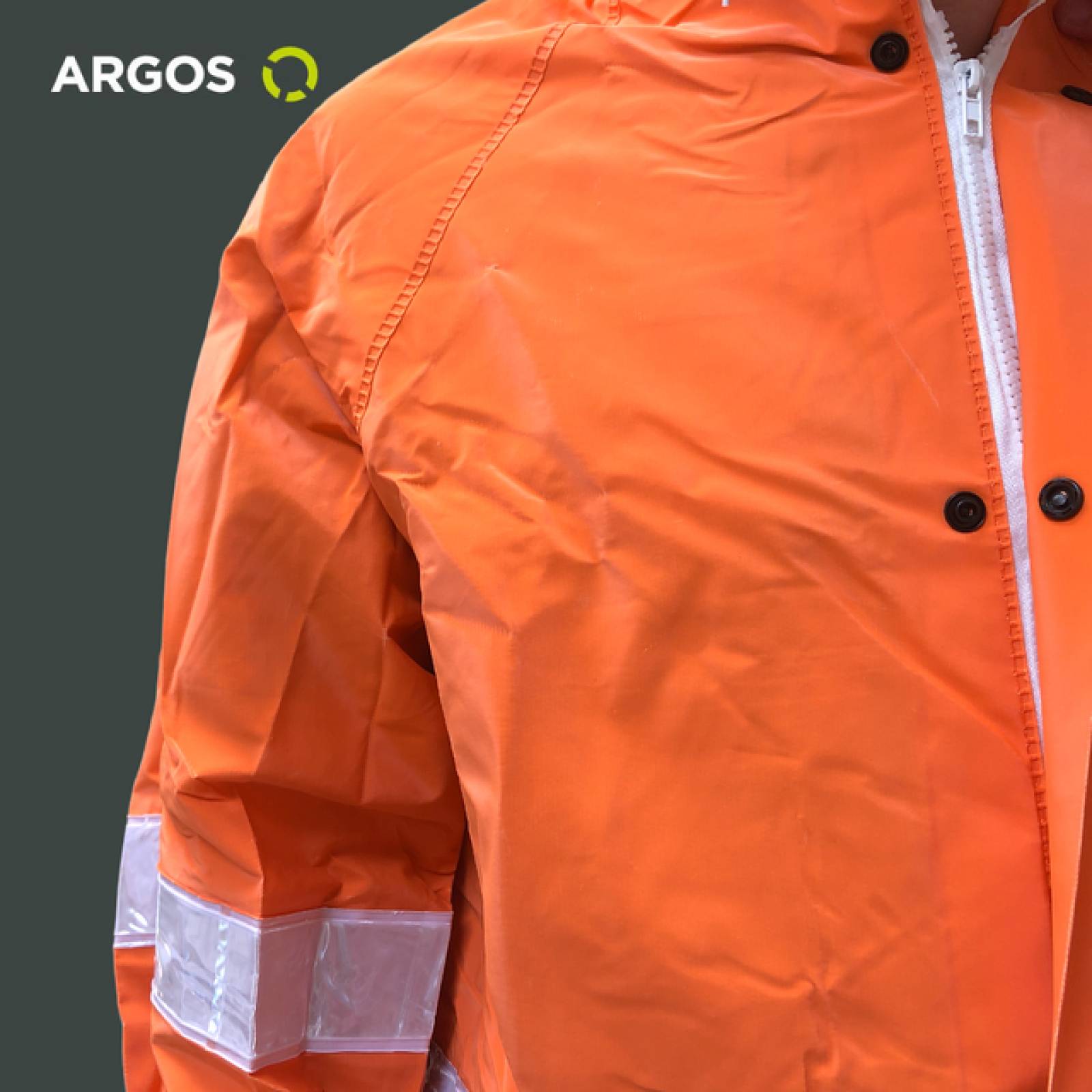 ARGOS IMPERMEABLES PARA LLUVIA CHAMARRA IMPERMEABLE HOMBRE DE ALTA VISIBILIDAD 